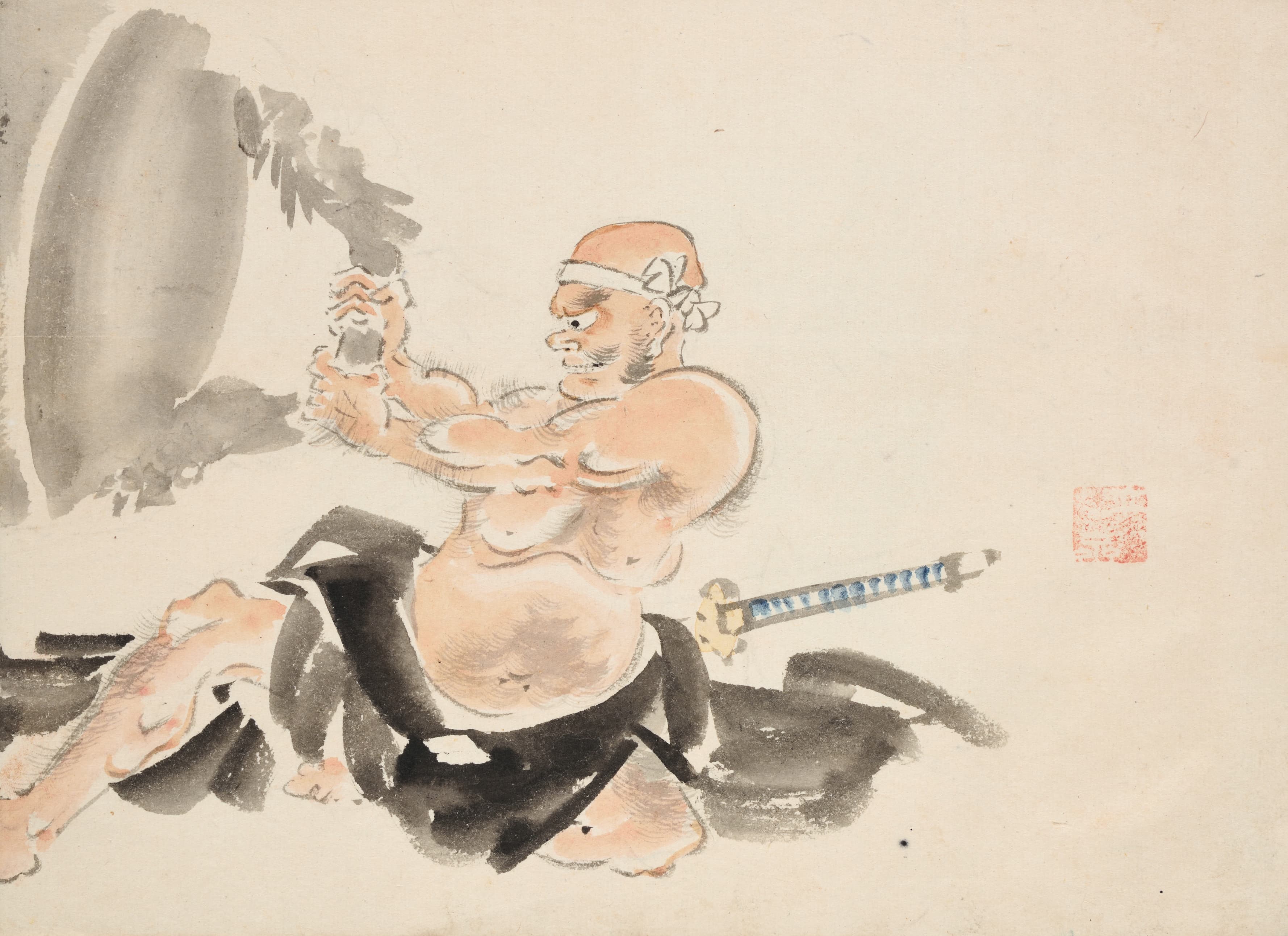 《《一立斋广重画稿册》第9图》（Album of Ichiryusai Hiroshige’s Sketches Pl.09）｜歌川广重 Utagawa Hiroshige｜约 1850