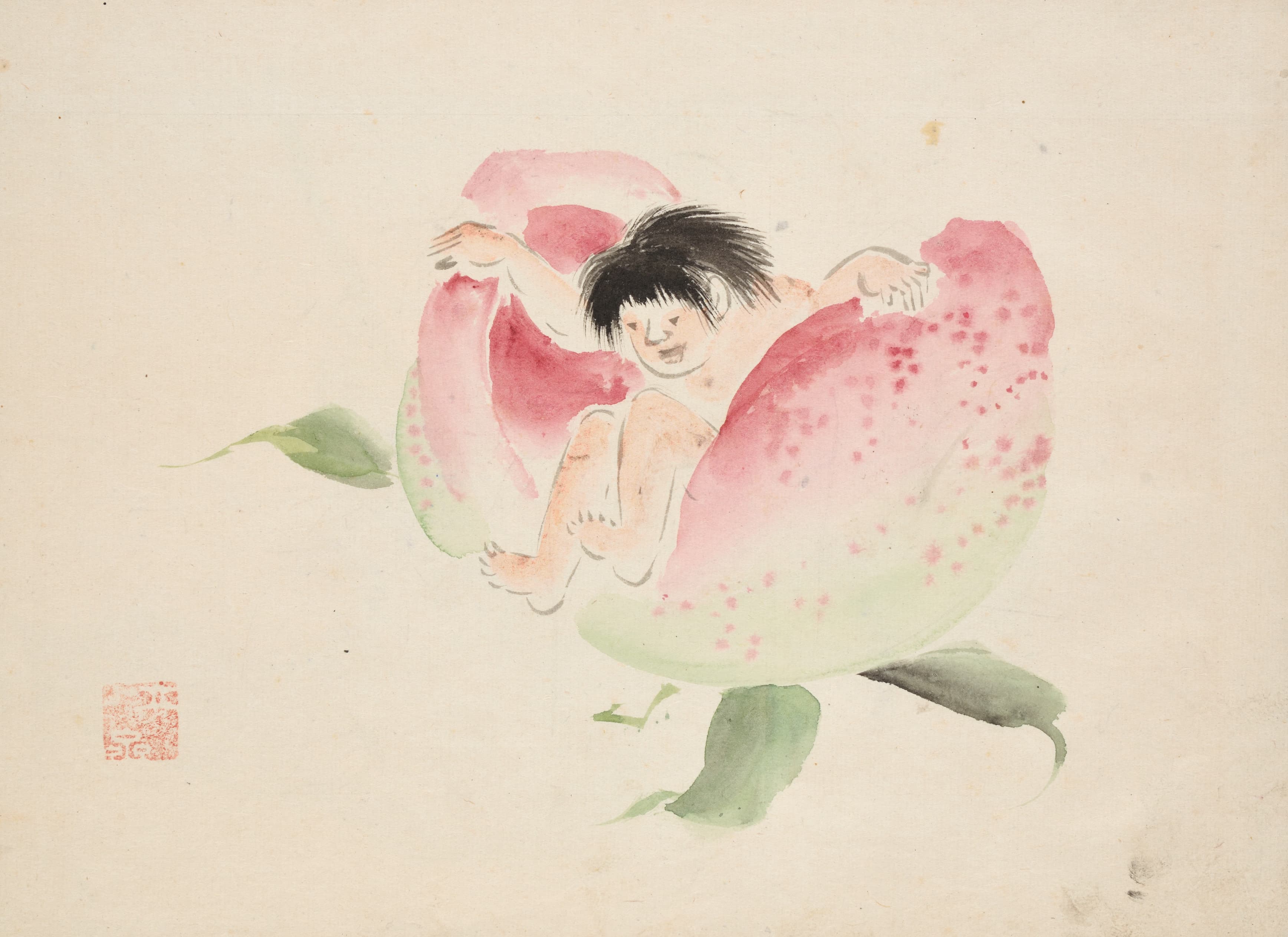 《《一立斋广重画稿册》第7图》（Album of Ichiryusai Hiroshige’s Sketches Pl.07）｜歌川广重 Utagawa Hiroshige｜约 1850