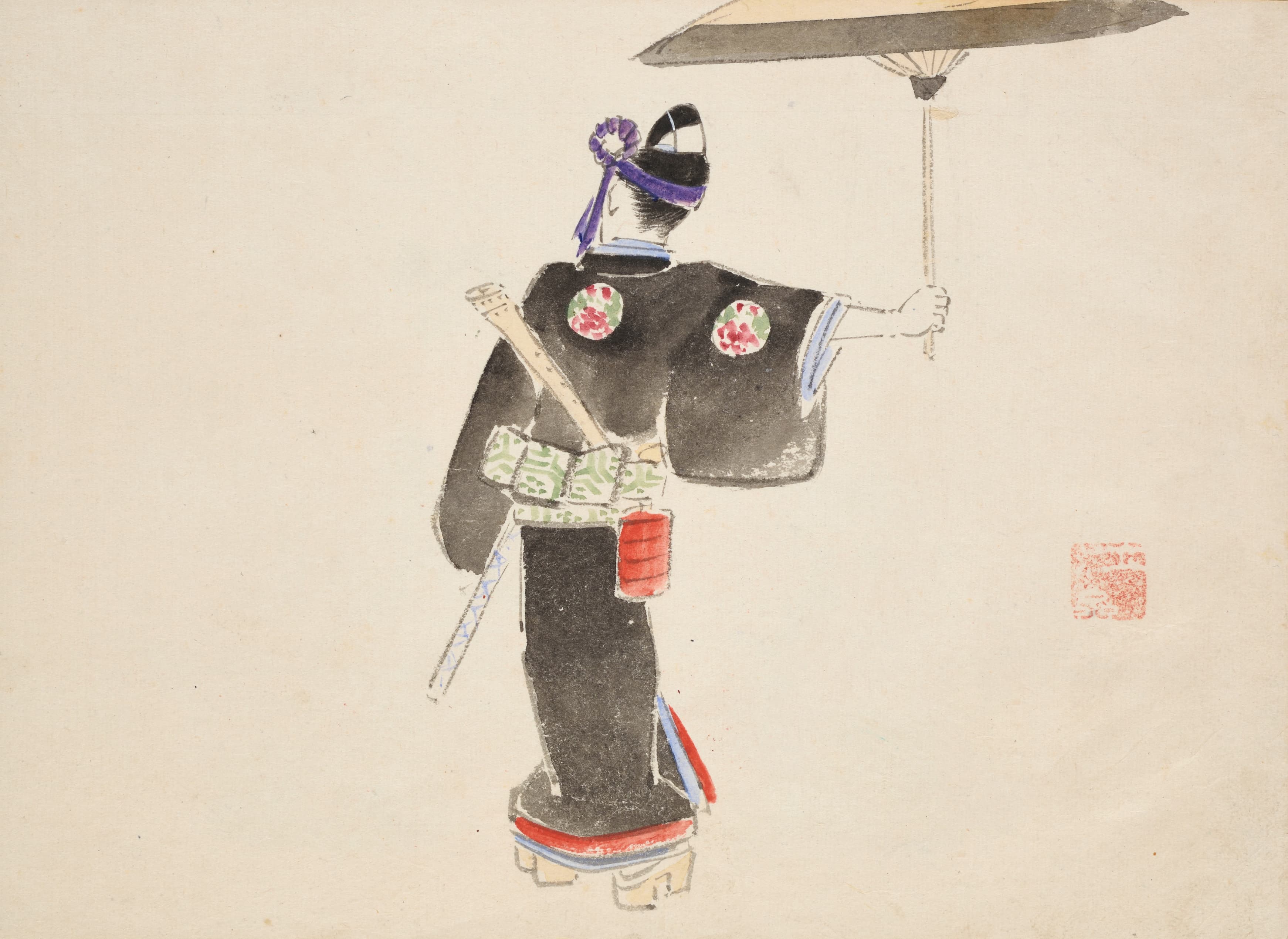 《《一立斋广重画稿册》第5图》（Album of Ichiryusai Hiroshige’s Sketches Pl.05）｜歌川广重 Utagawa Hiroshige｜约 1850