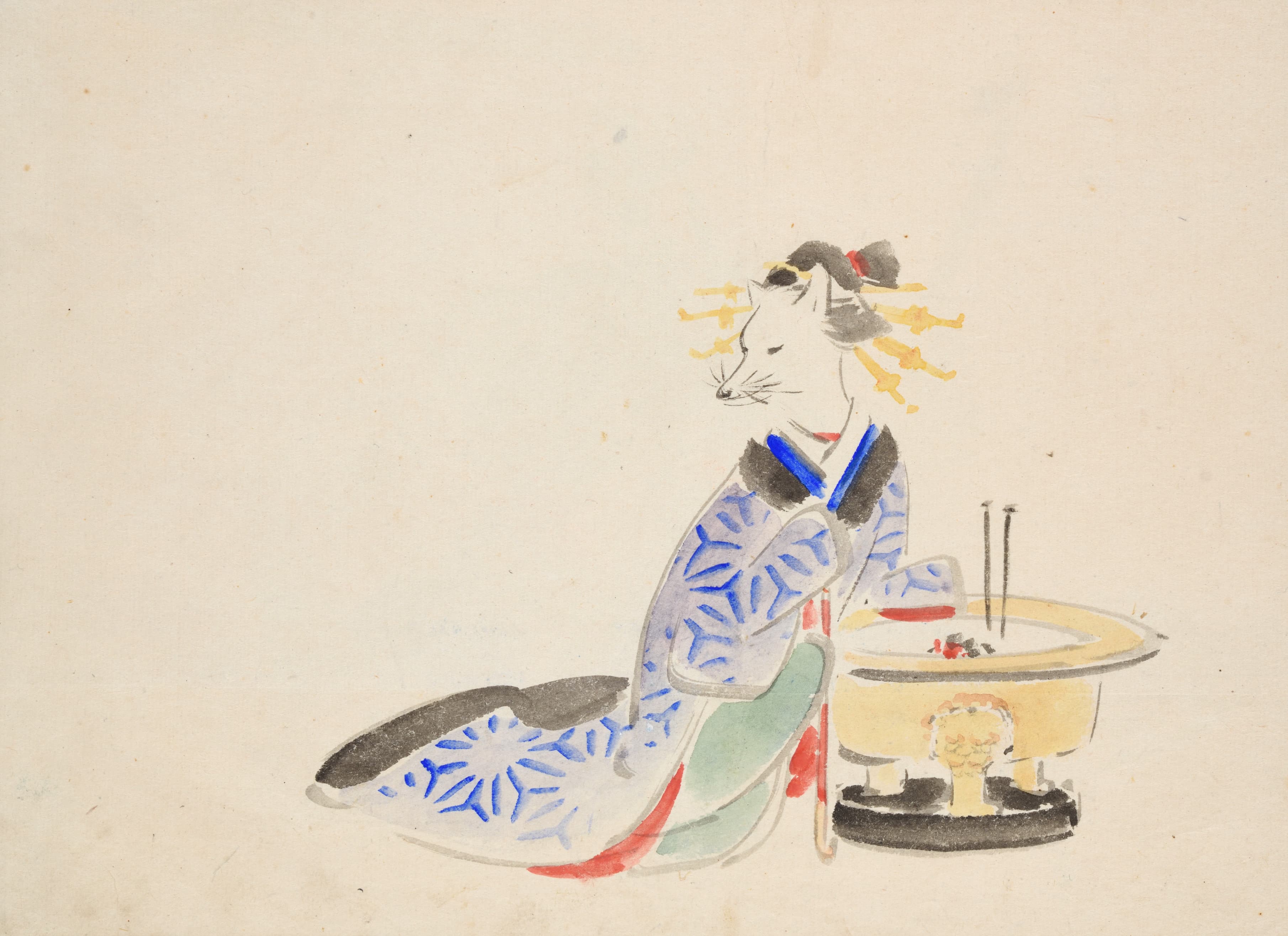 《《一立斋广重画稿册》第4图》（Album of Ichiryusai Hiroshige’s Sketches Pl.04）｜歌川广重 Utagawa Hiroshige｜约 1850