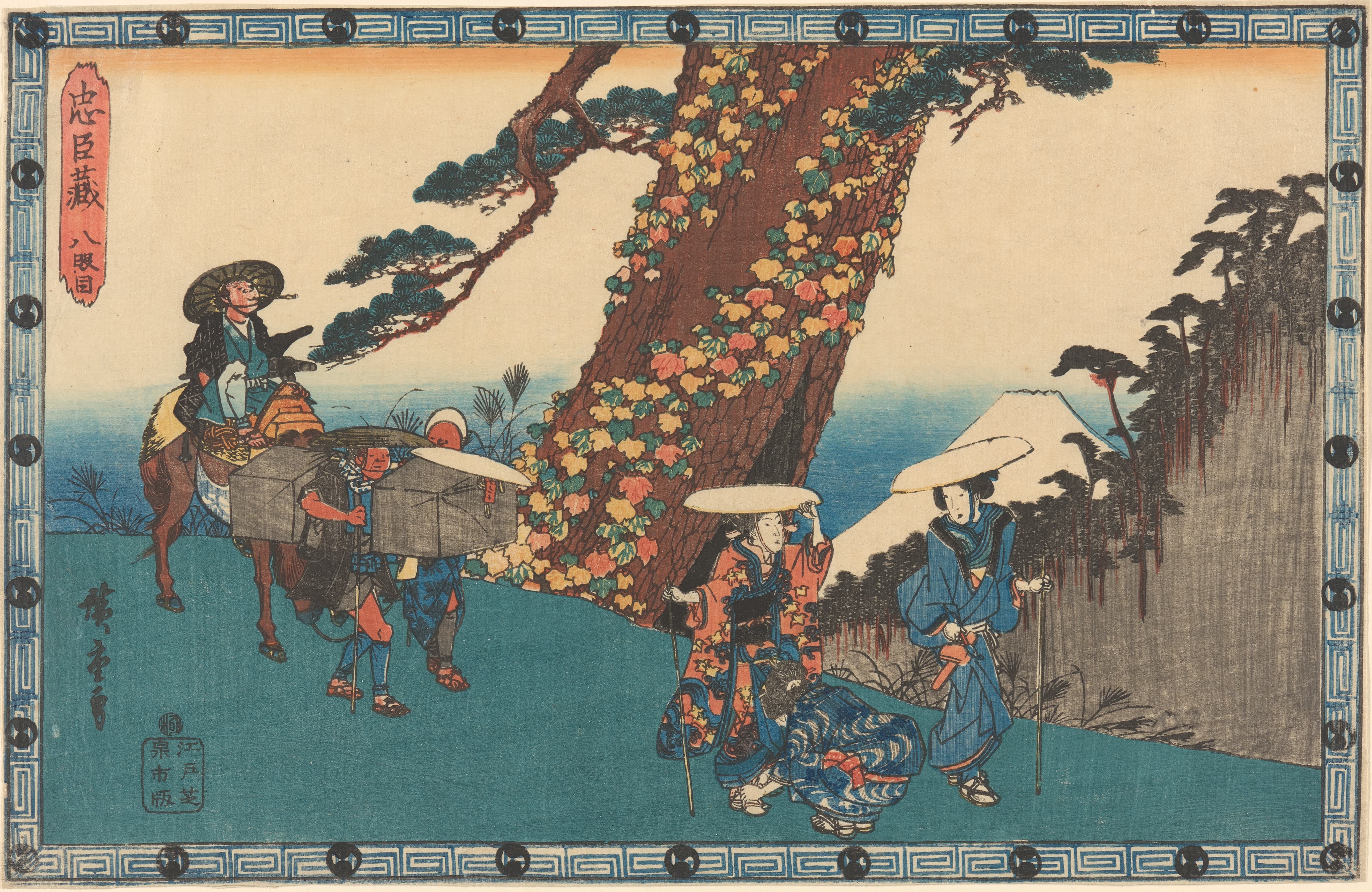 《婚礼行列》（Wedding Procession）｜歌川广重 Utagawa Hiroshige｜19世纪