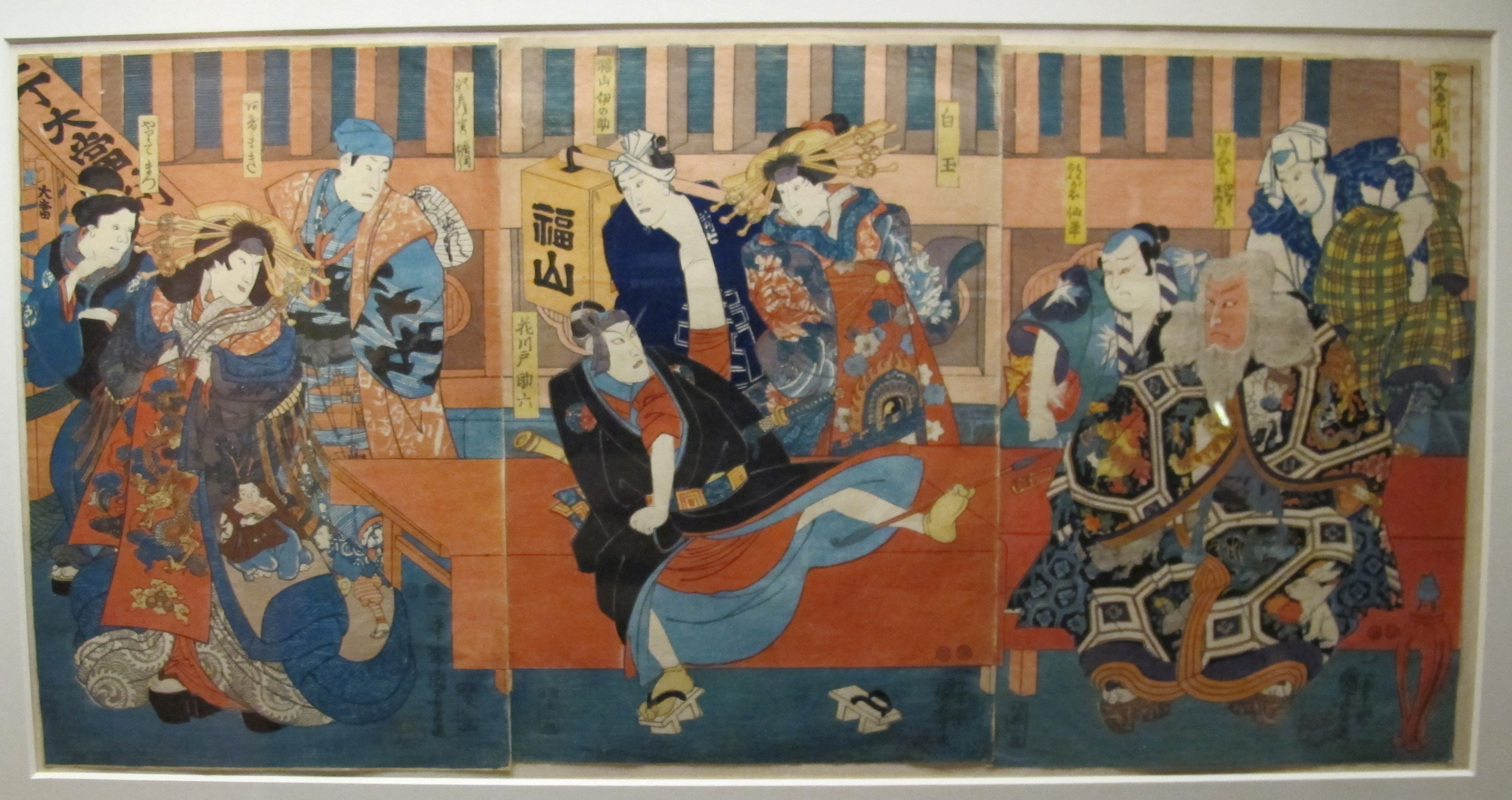 《乘船游览图（三联画）》（Boating Scene (Triptych)）｜歌川国芳 Utagawa Kuniyoshi｜江户时代