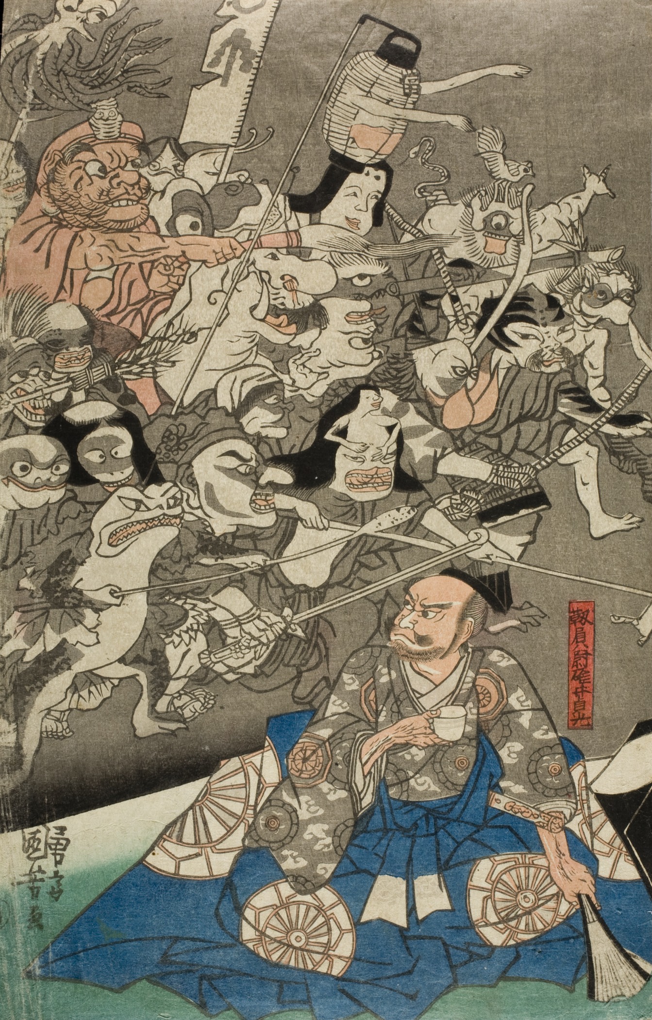 《百鬼夜行/群妖图》（Parade of Monsters/Demons）｜歌川国芳 Utagawa Kuniyoshi｜江户时代