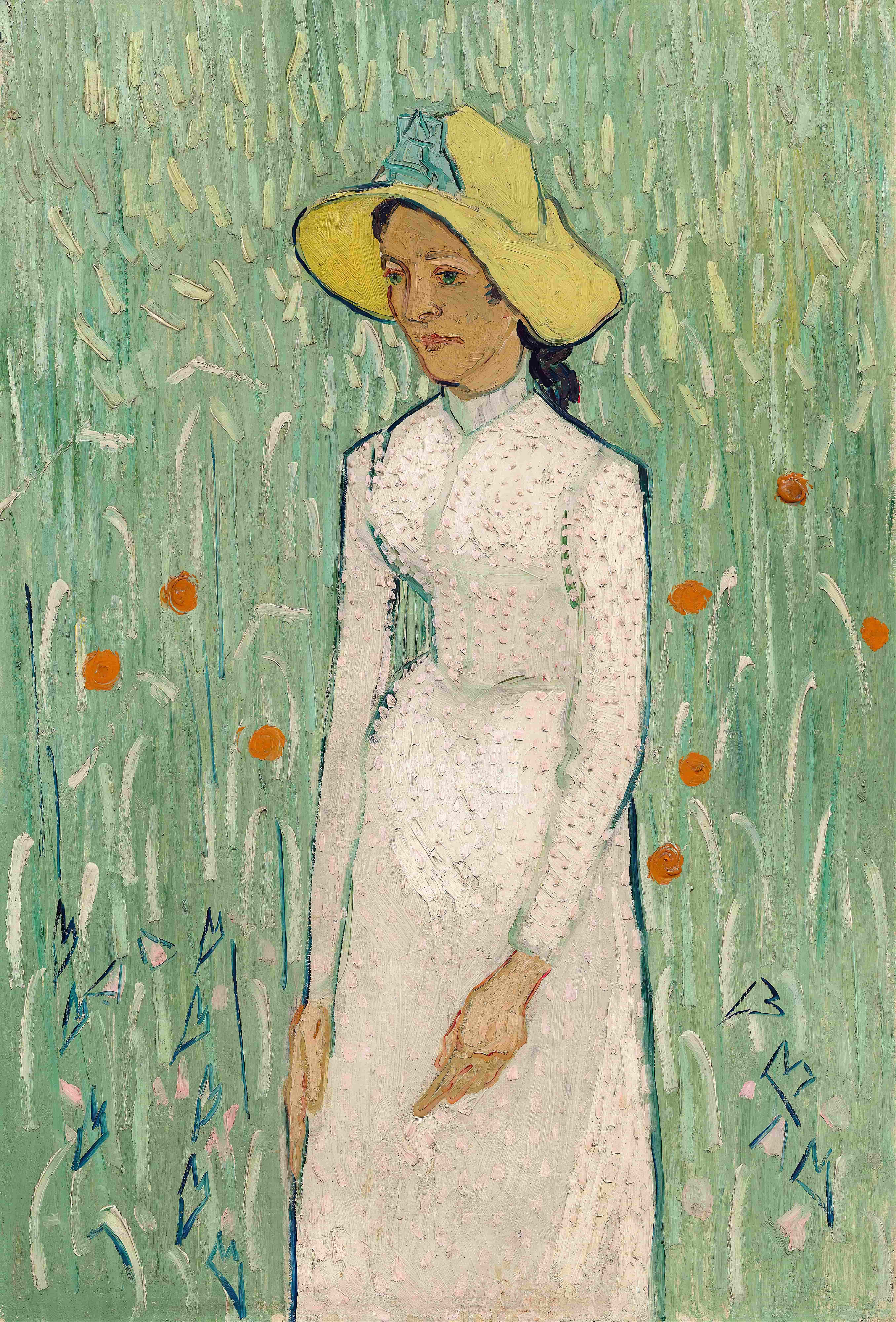 《白衣女孩》（Girl in White）｜文森特·梵高 Vincent van Gogh｜1890