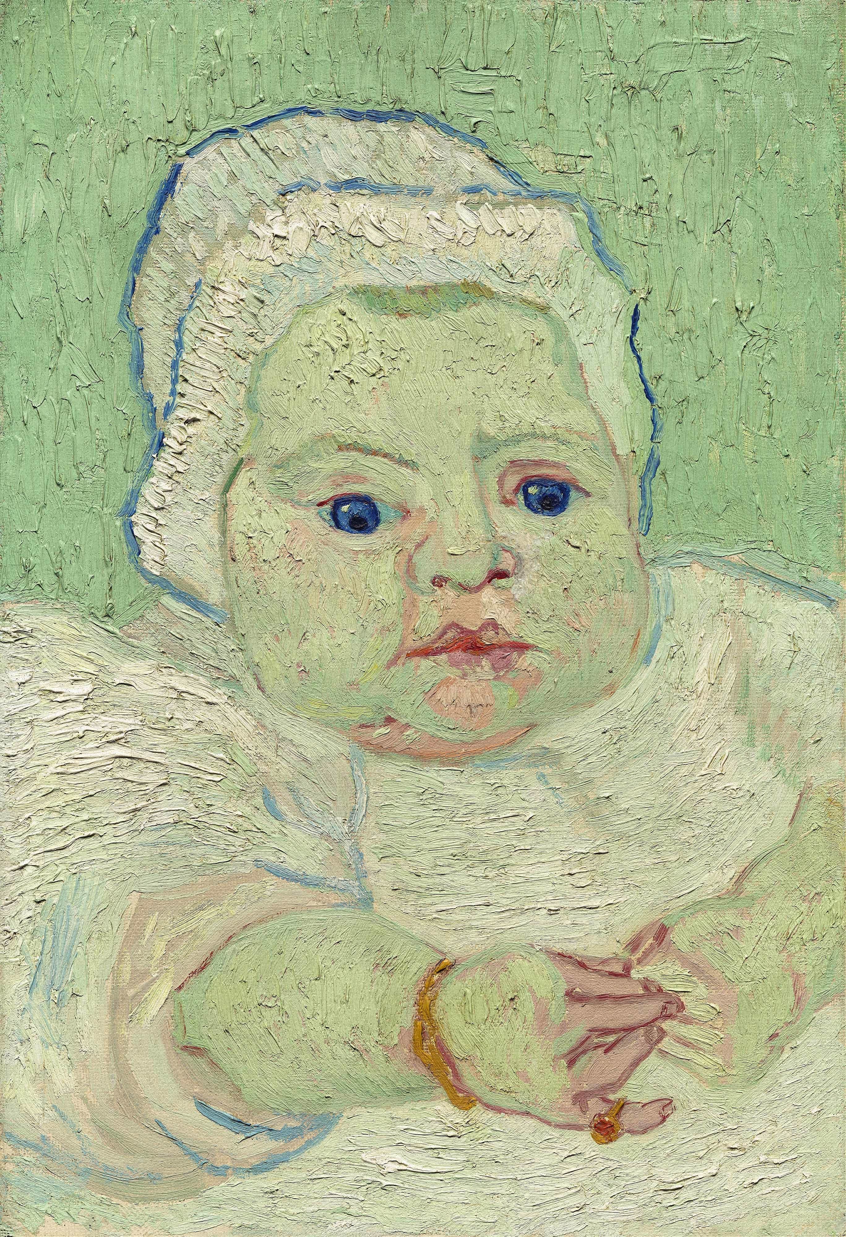 《鲁兰家的婴儿》（Roulin's Baby）｜文森特·梵高 Vincent van Gogh｜1888
