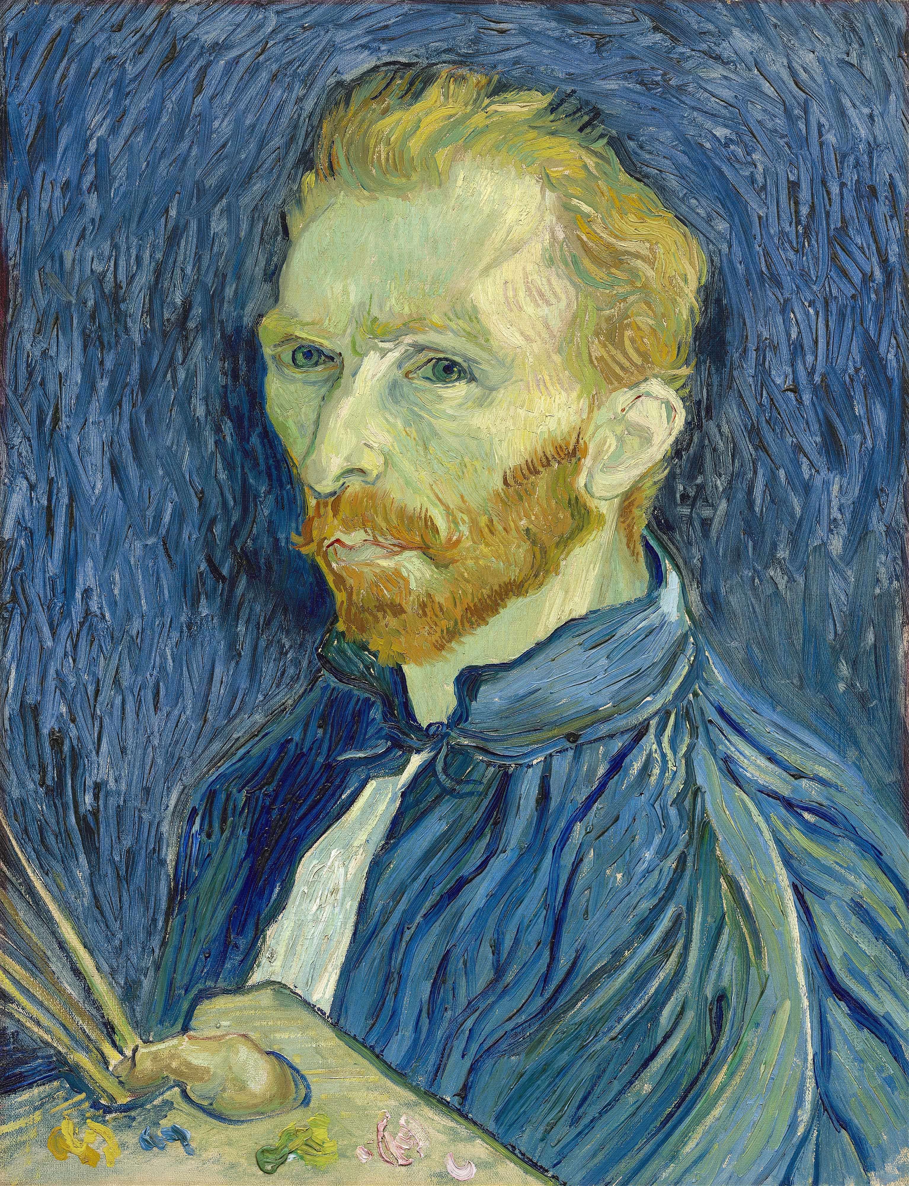 《自画像》（Self-Portrait）｜文森特·梵高 Vincent van Gogh｜1889