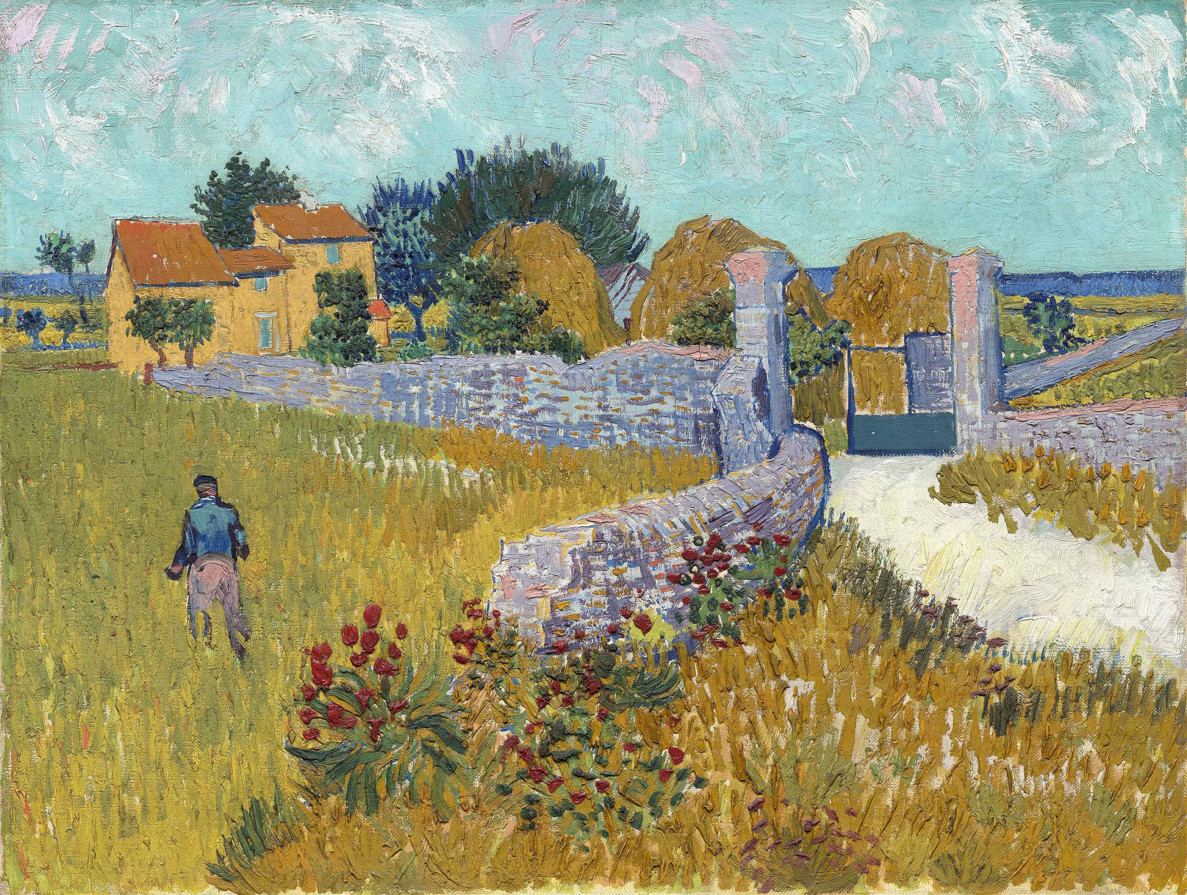 《普罗旺斯的农舍》（Farmhouse in Provence）｜文森特·梵高 Vincent van Gogh｜1888