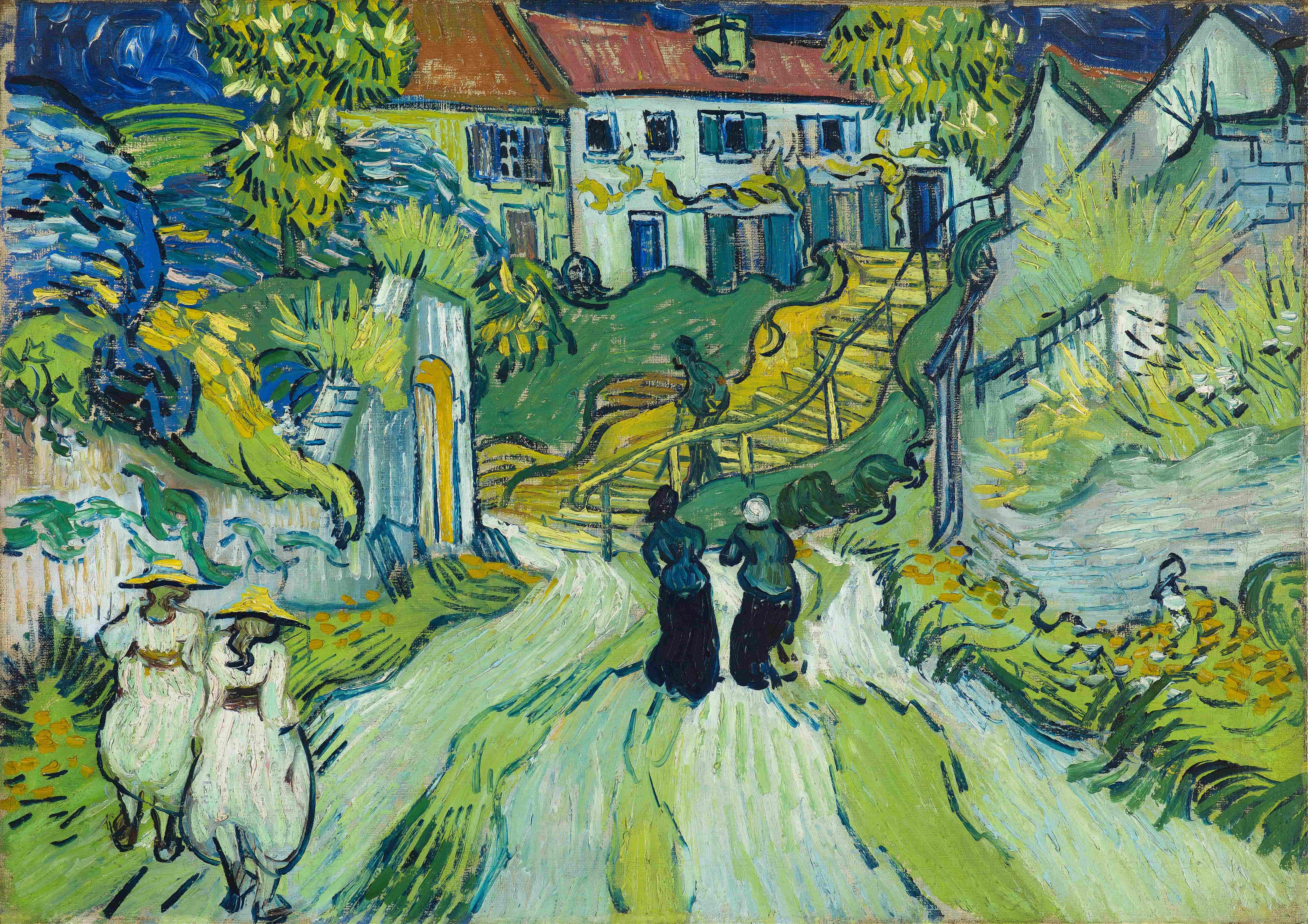 《奥维尔的楼梯》（Stairway at Auvers）｜文森特·梵高 Vincent van Gogh｜1890