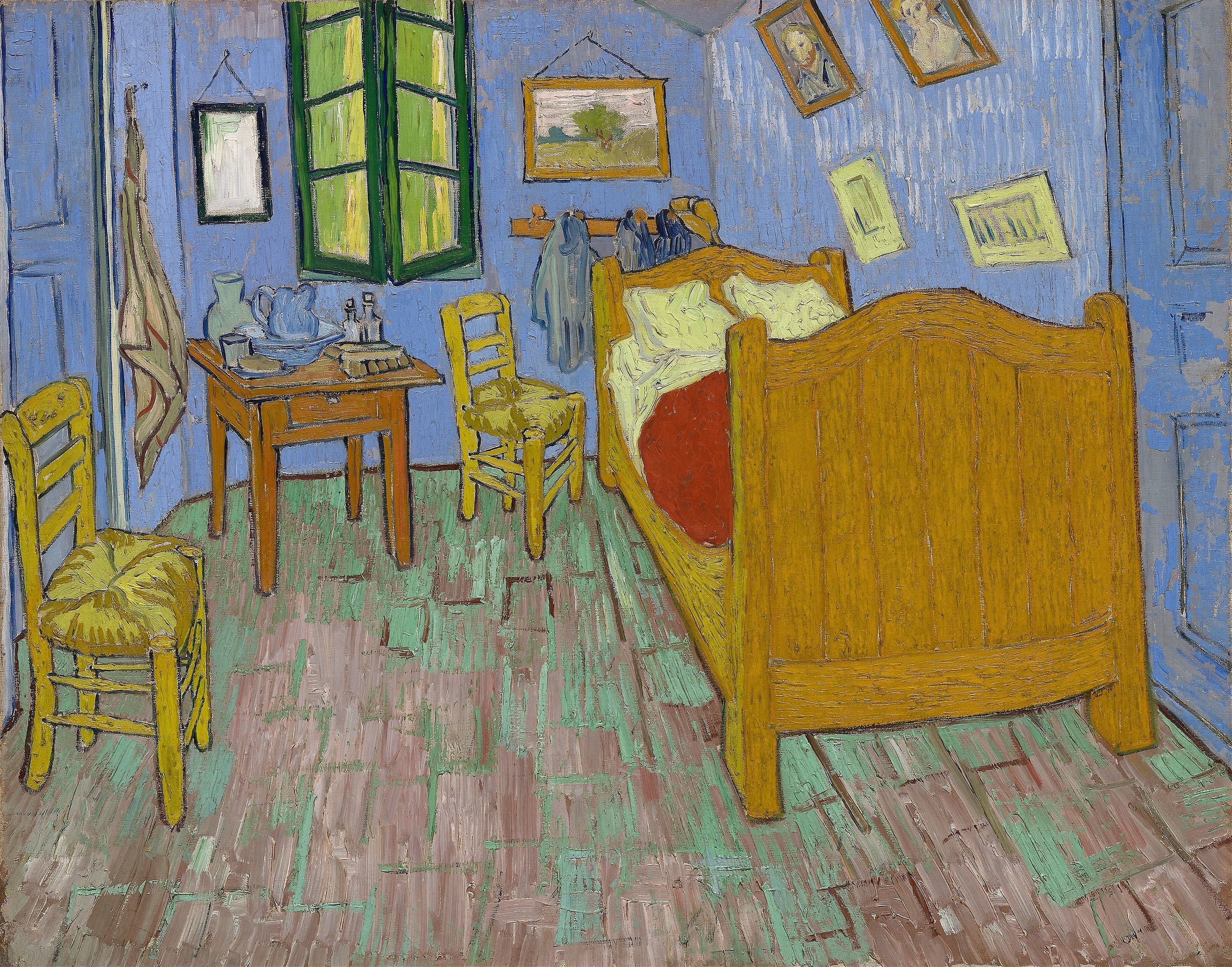 《阿尔勒的卧室》（The Bedroom）｜文森特·梵高 Vincent van Gogh｜1889
