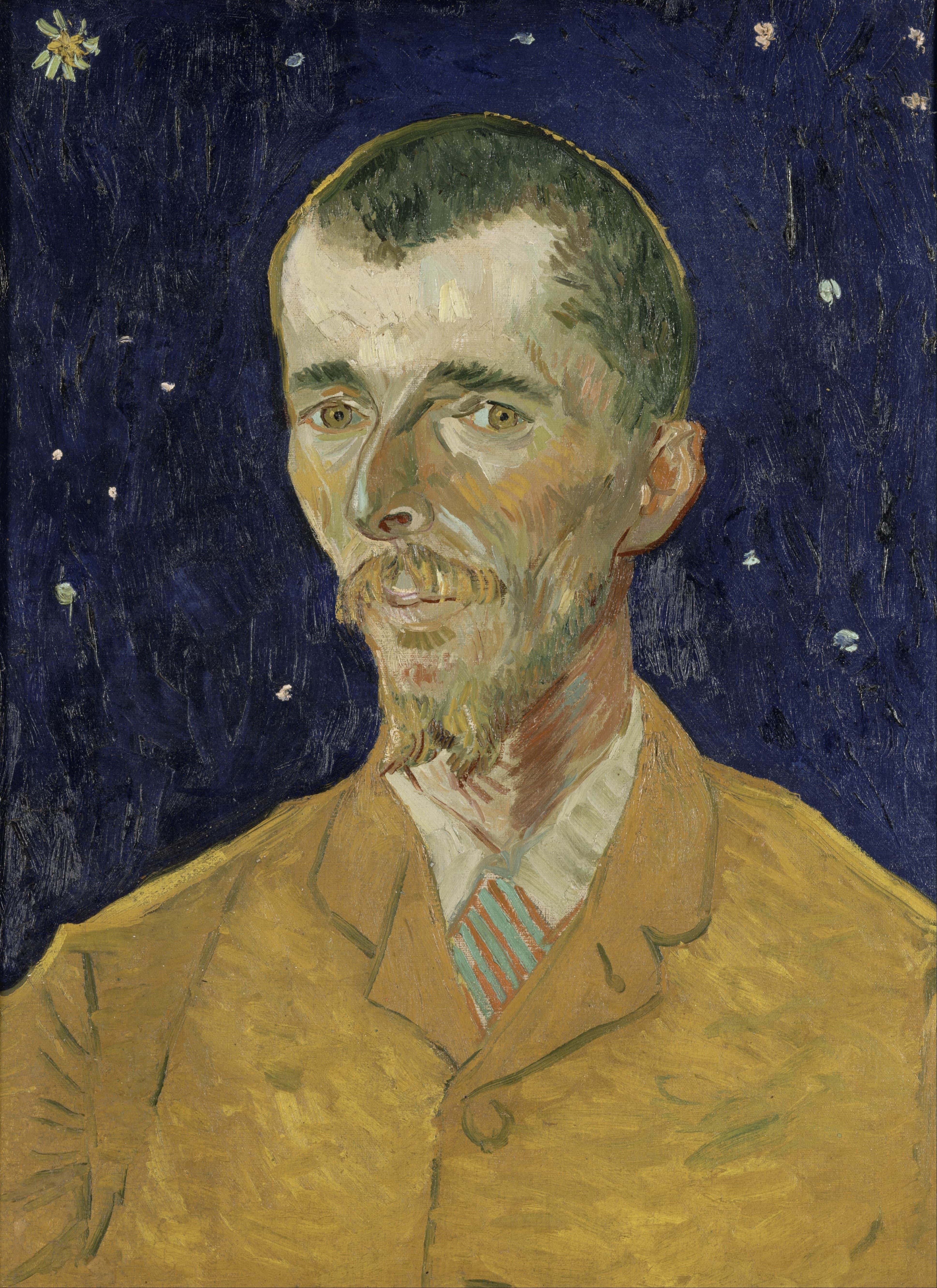 《欧仁·博赫肖像》（Portrait of Eugène Boch）｜文森特·梵高 Vincent van Gogh｜1888