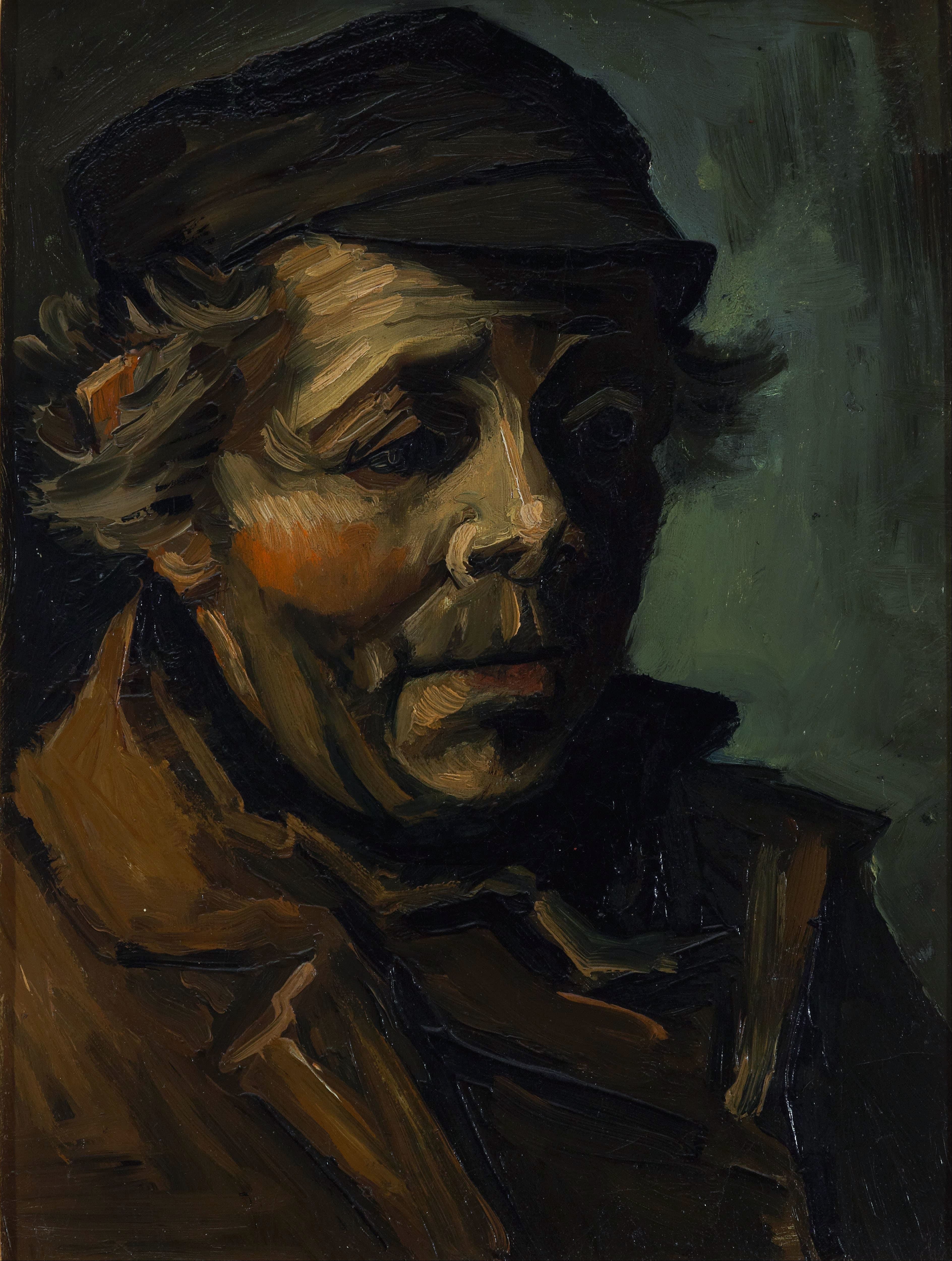 《农民头像》（Head of a Peasant）｜文森特·梵高 Vincent van Gogh｜1885