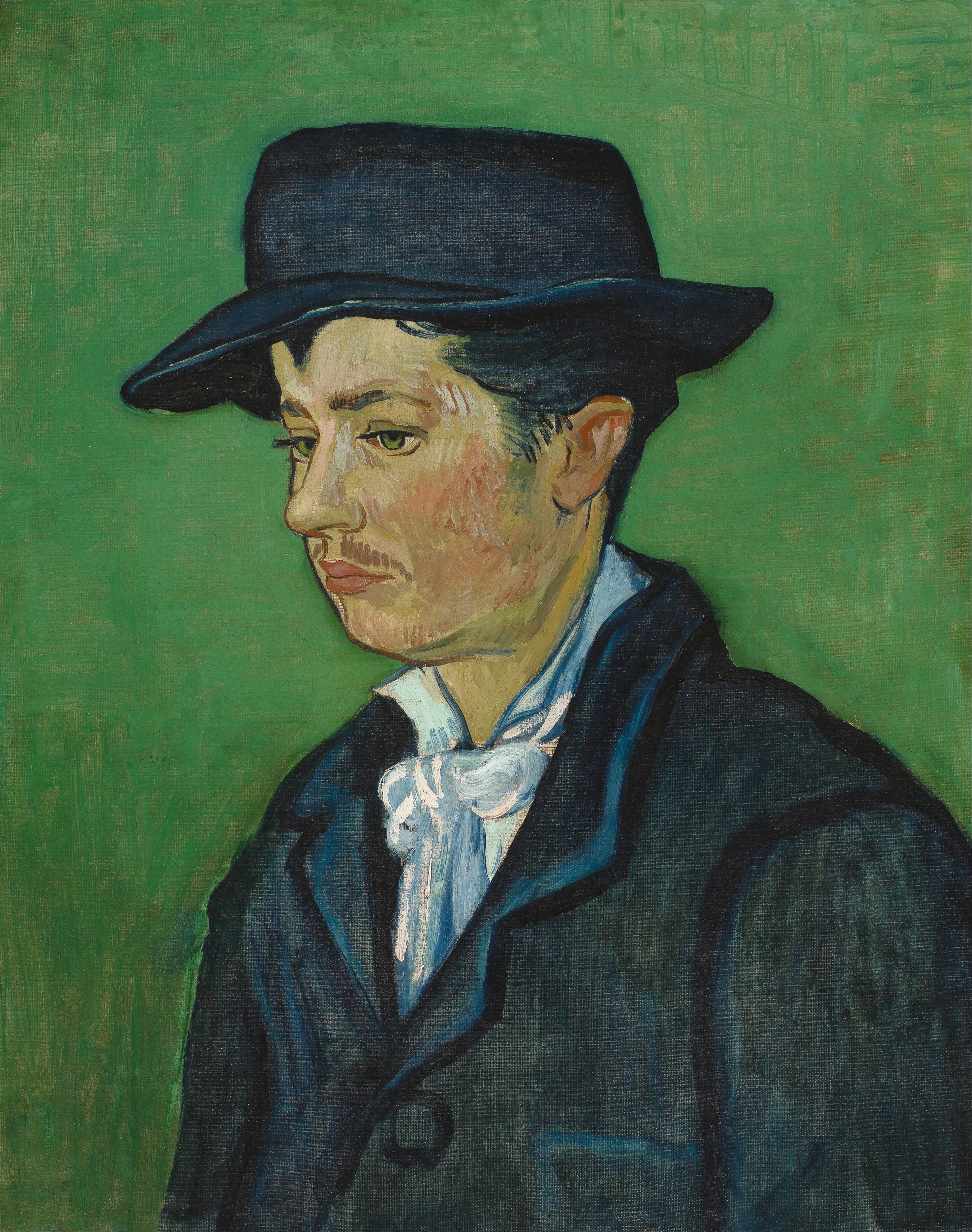 《阿曼德·鲁林的肖像》（Portrait of Armand Roulin）｜文森特·梵高 Vincent van Gogh｜1888