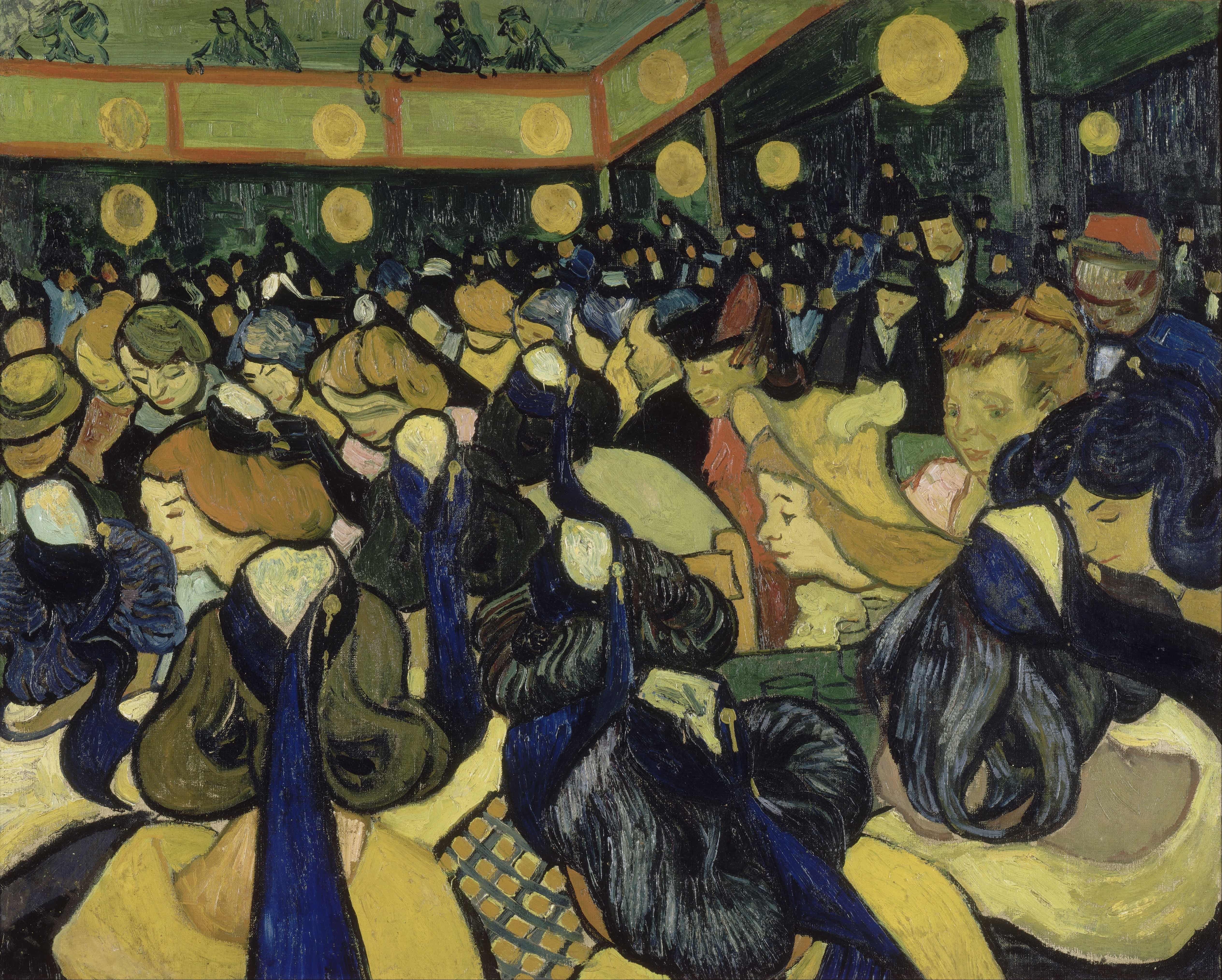 《阿尔勒舞厅》（The Dance Hall in Arles）｜文森特·梵高 Vincent van Gogh｜1888