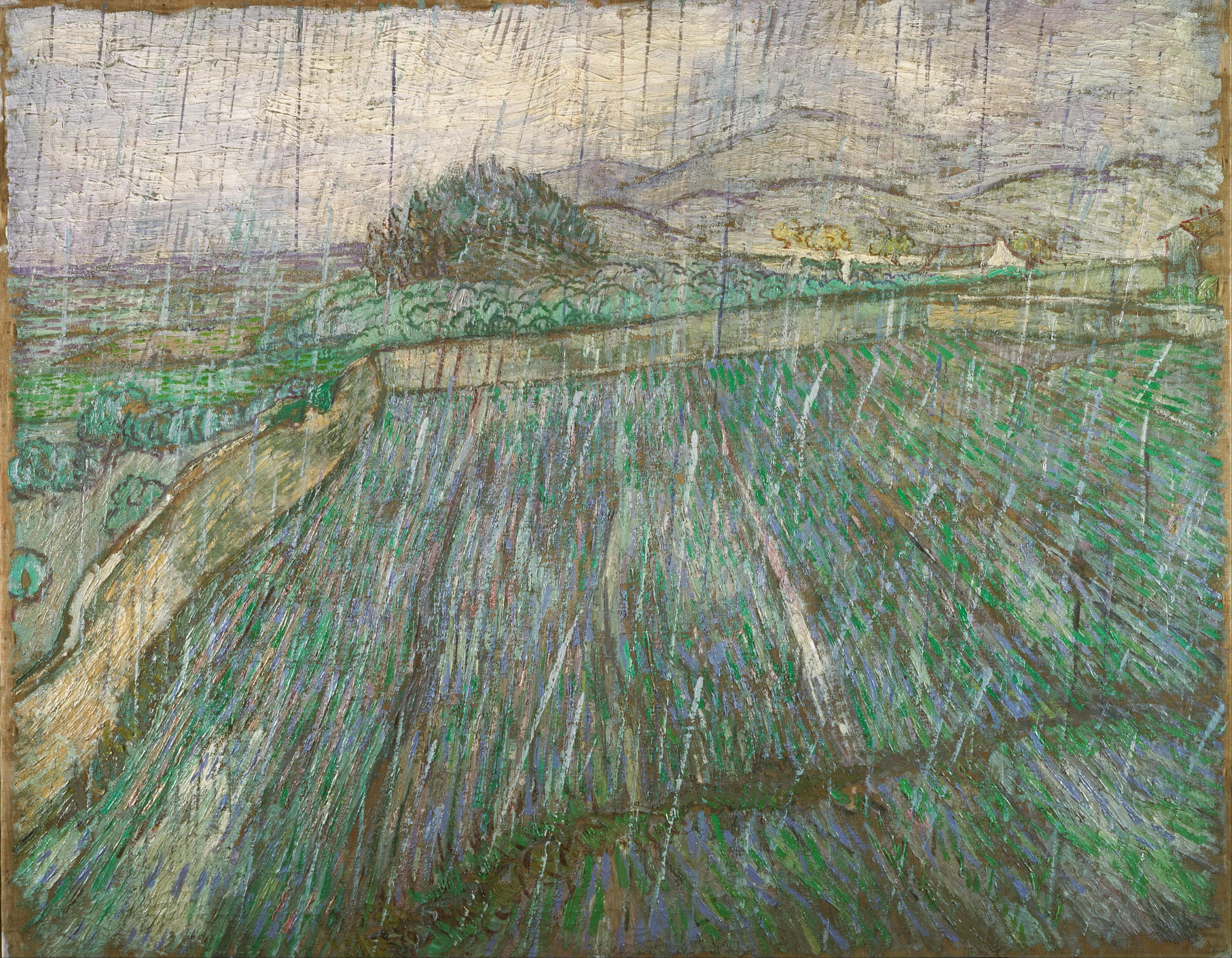 《雨》（Rain）｜文森特·梵高 Vincent van Gogh｜1889