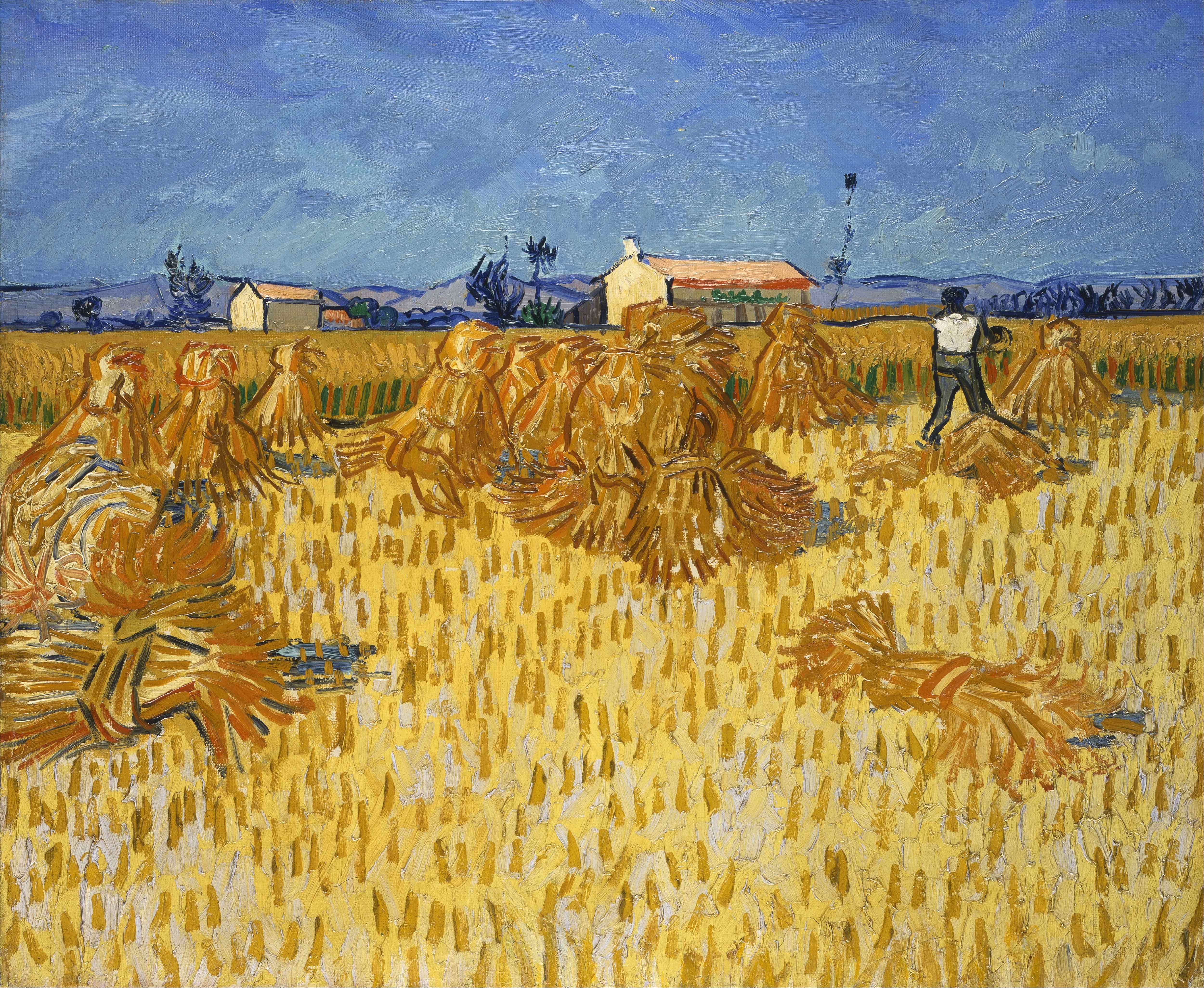 《普罗旺斯的收获》（The Harvest in Provence）｜文森特·梵高 Vincent van Gogh｜1888