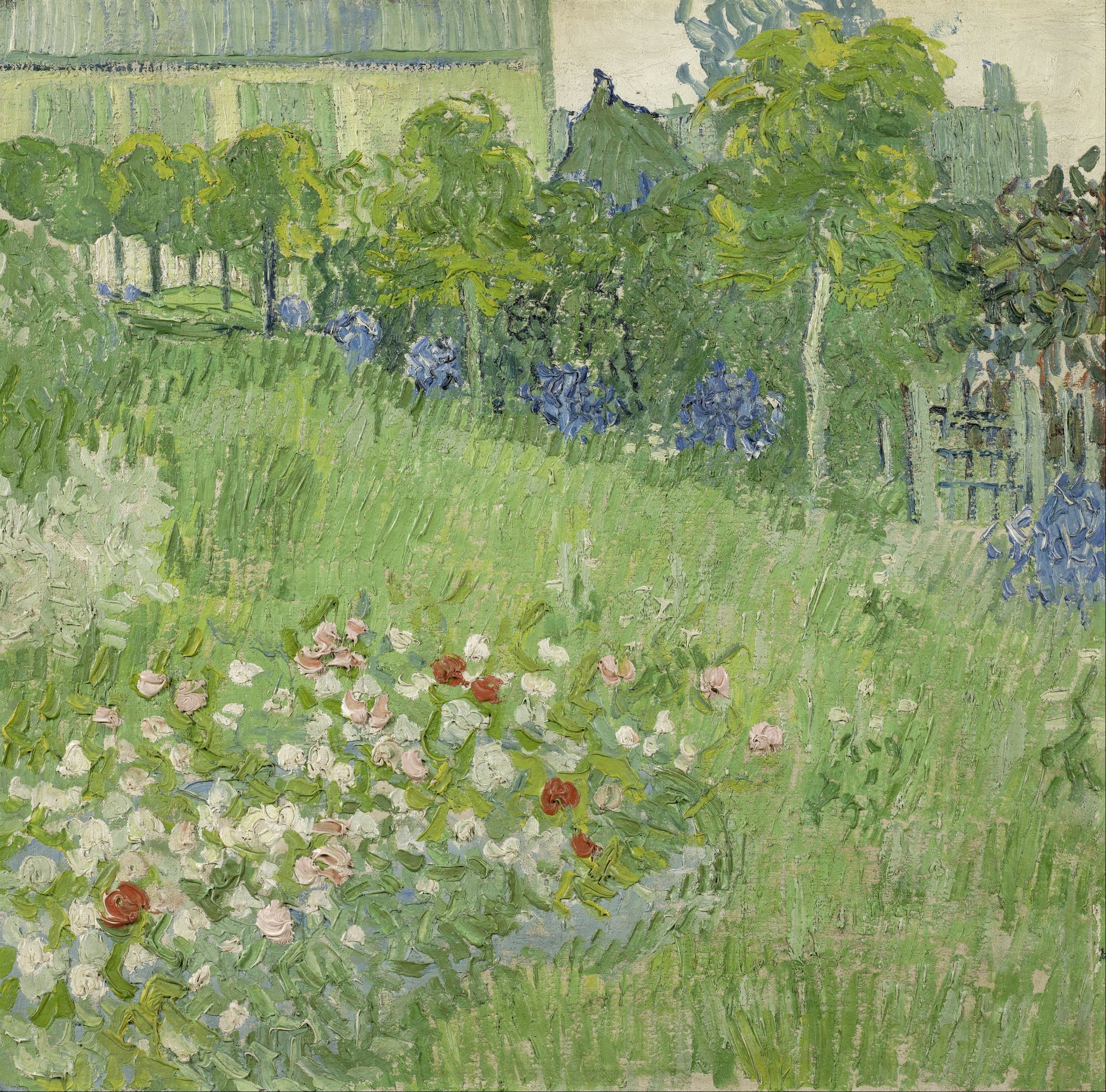 《杜比尼花园》（Daubigny's Garden）｜文森特·梵高 Vincent van Gogh｜1890