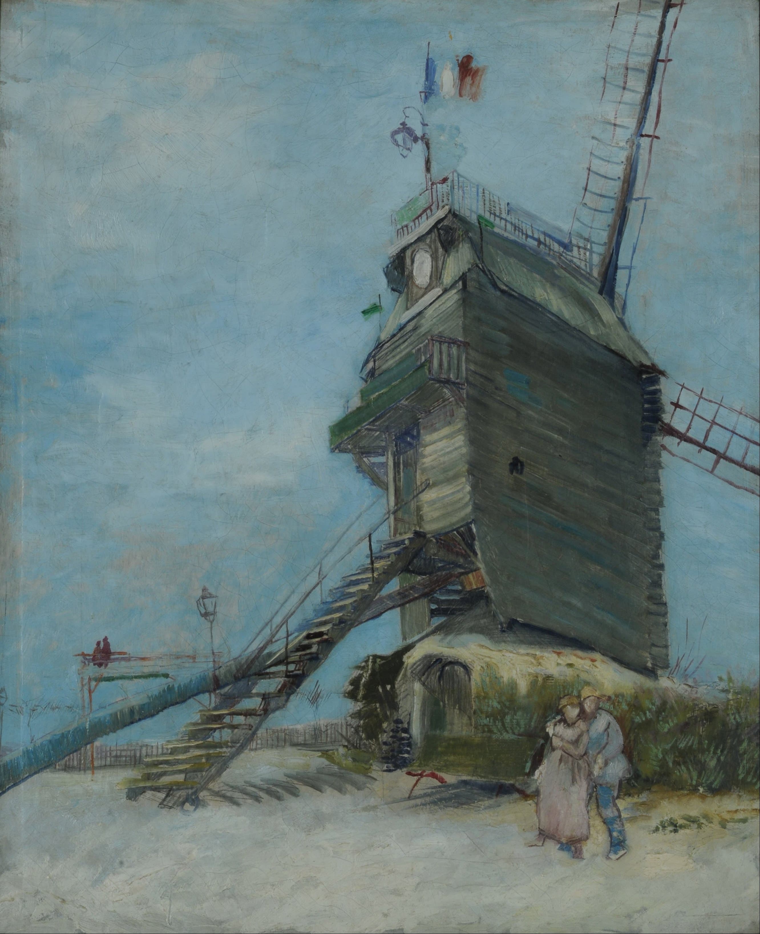 《蒙马特煎饼磨坊》（Le Moulin de la Galette）｜文森特·梵高 Vincent van Gogh｜约1888–1887