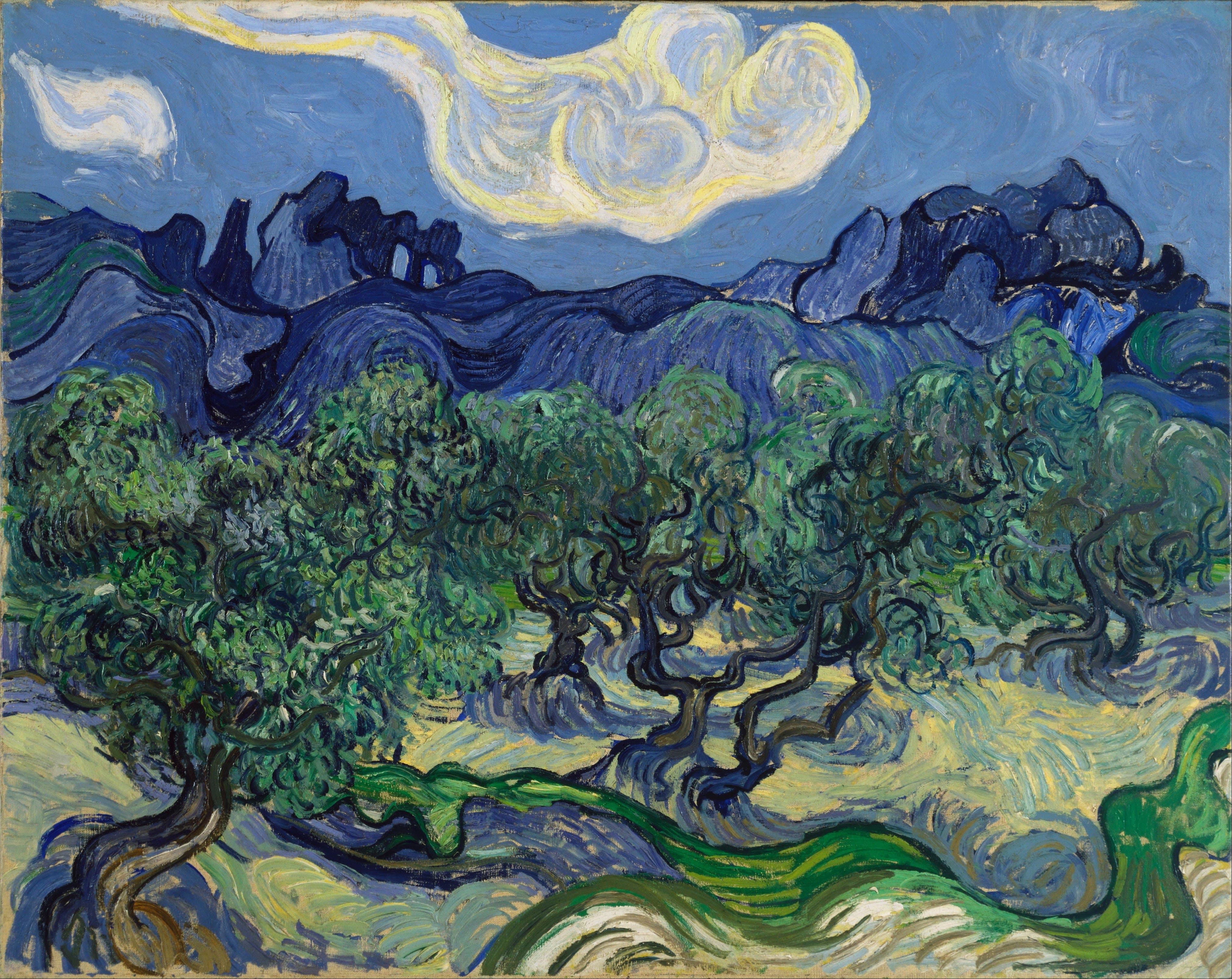 《橄榄树》（The Olive Trees）｜文森特·梵高 Vincent van Gogh｜1889