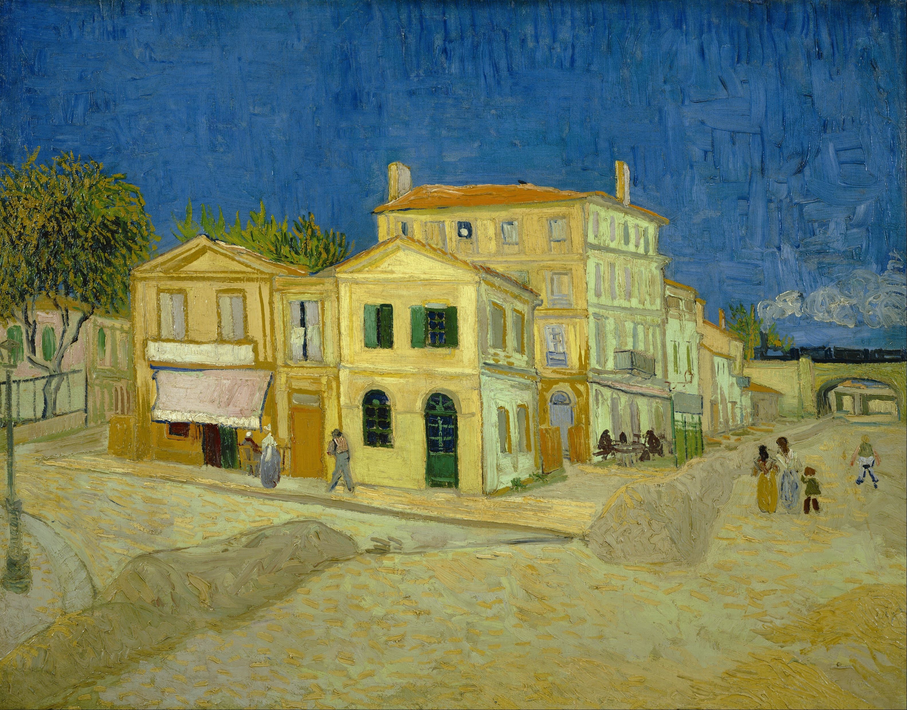《黄房子》（The Yellow House (The Street)）｜文森特·梵高 Vincent van Gogh｜1888