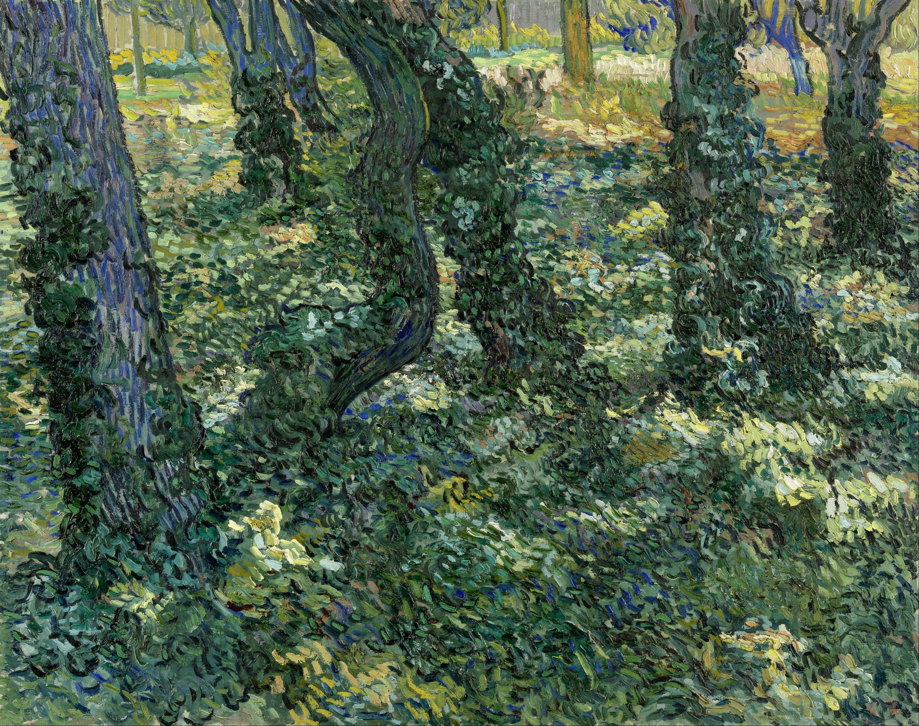 《灌木丛》（Undergrowth）｜文森特·梵高 Vincent van Gogh｜1889
