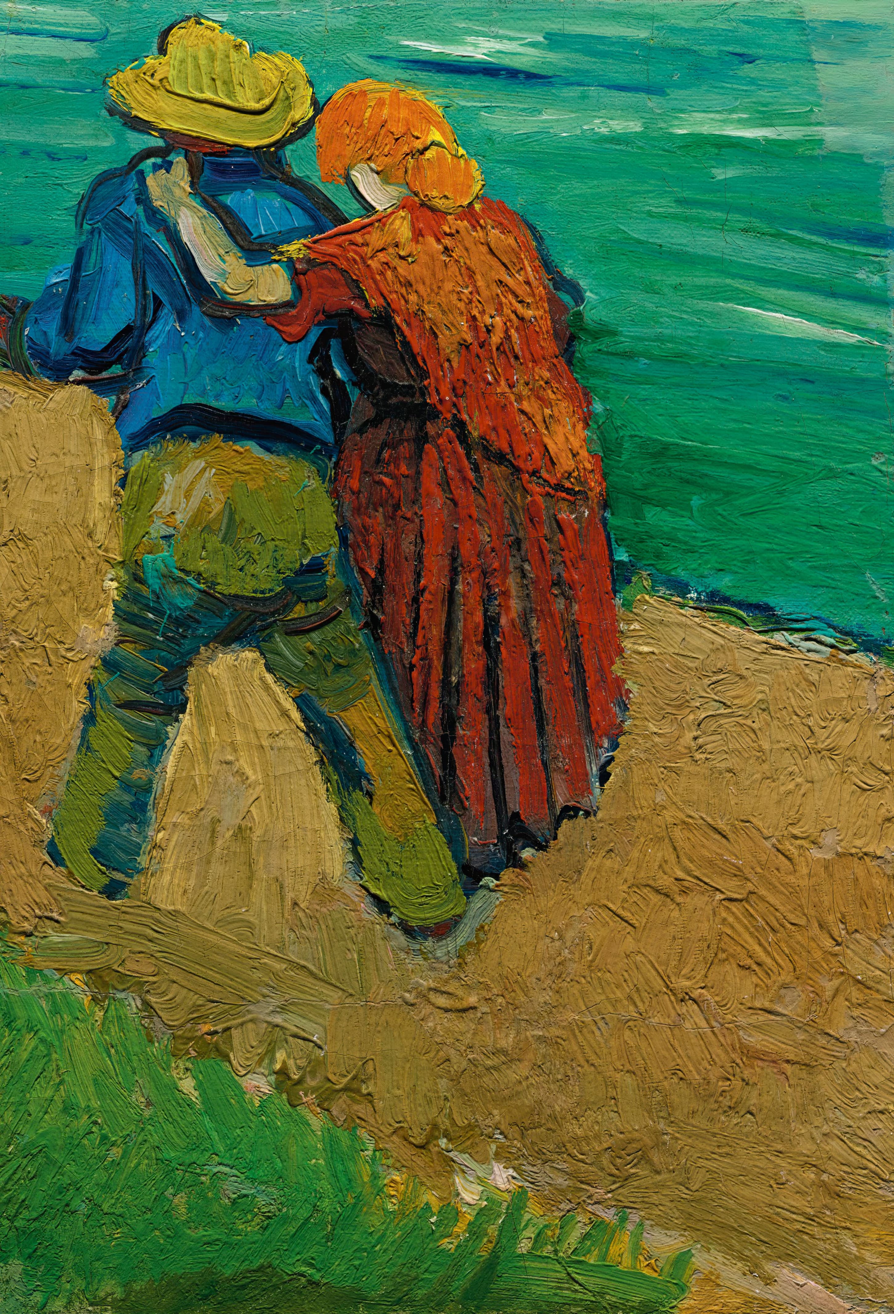 《普罗旺斯牧歌：一对恋人》（Eclogue in Provence: A Pair of Lovers）｜文森特·梵高 Vincent van Gogh｜1888