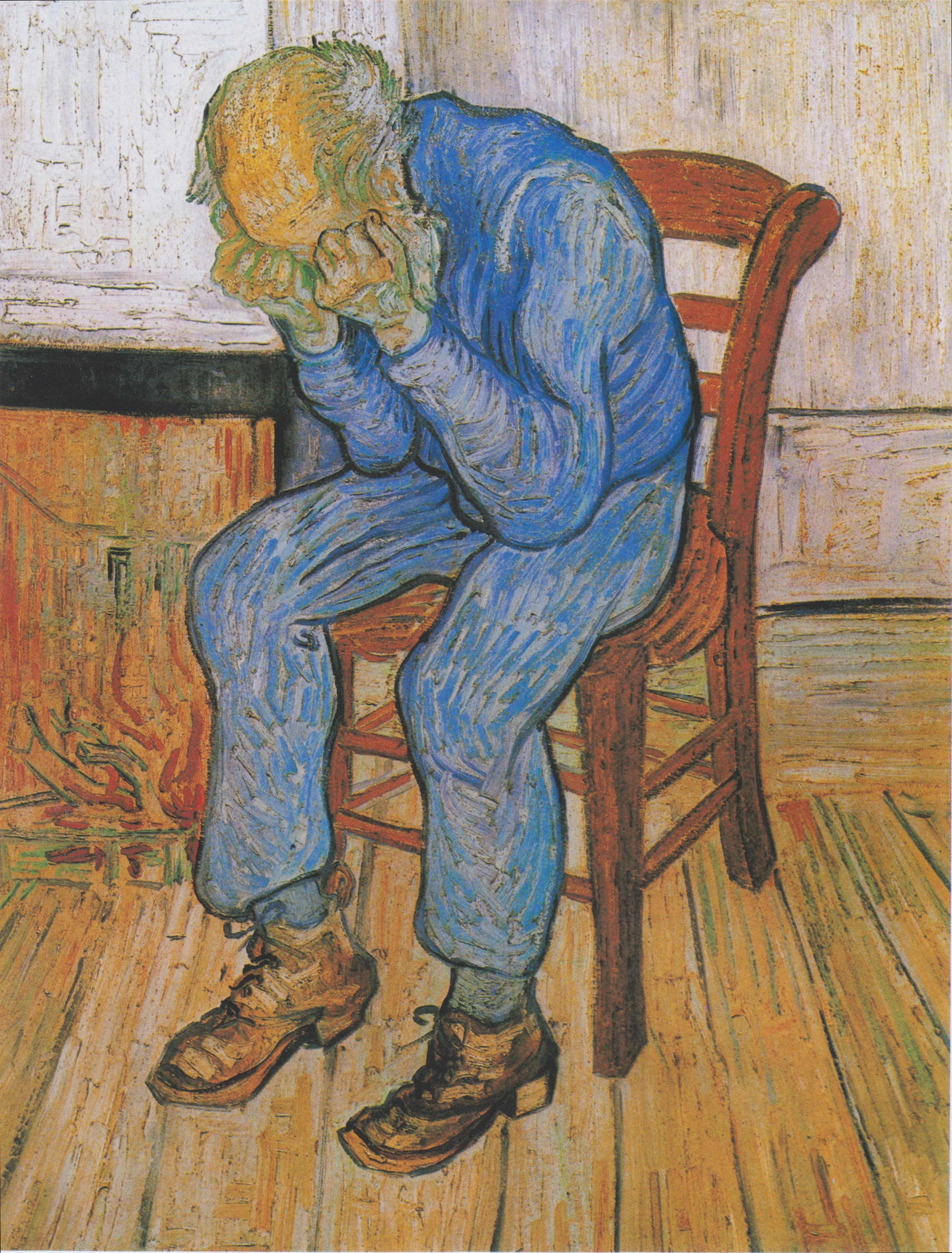 《在永恒之门》（At Eternity's Gate）｜文森特·梵高 Vincent van Gogh｜1890