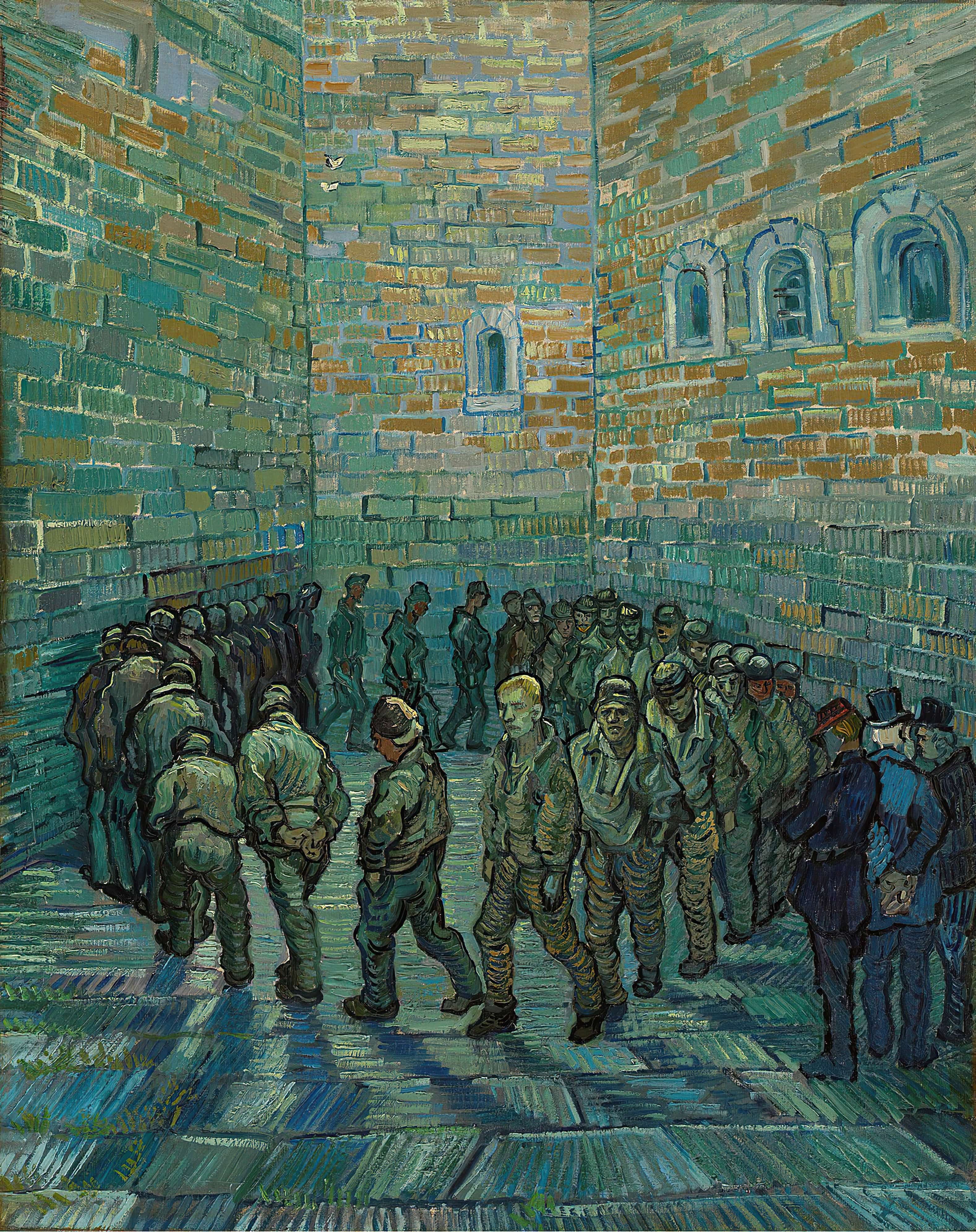 《囚犯放风》（The Prison Courtyard）｜文森特·梵高 Vincent van Gogh｜1890