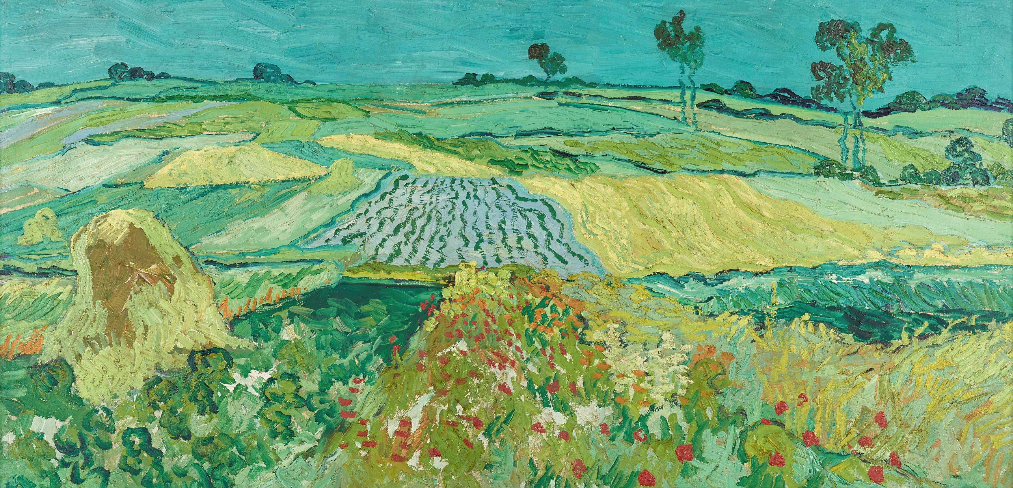 《奥维尔平原》（Plain of Auvers）｜文森特·梵高 Vincent van Gogh｜1890