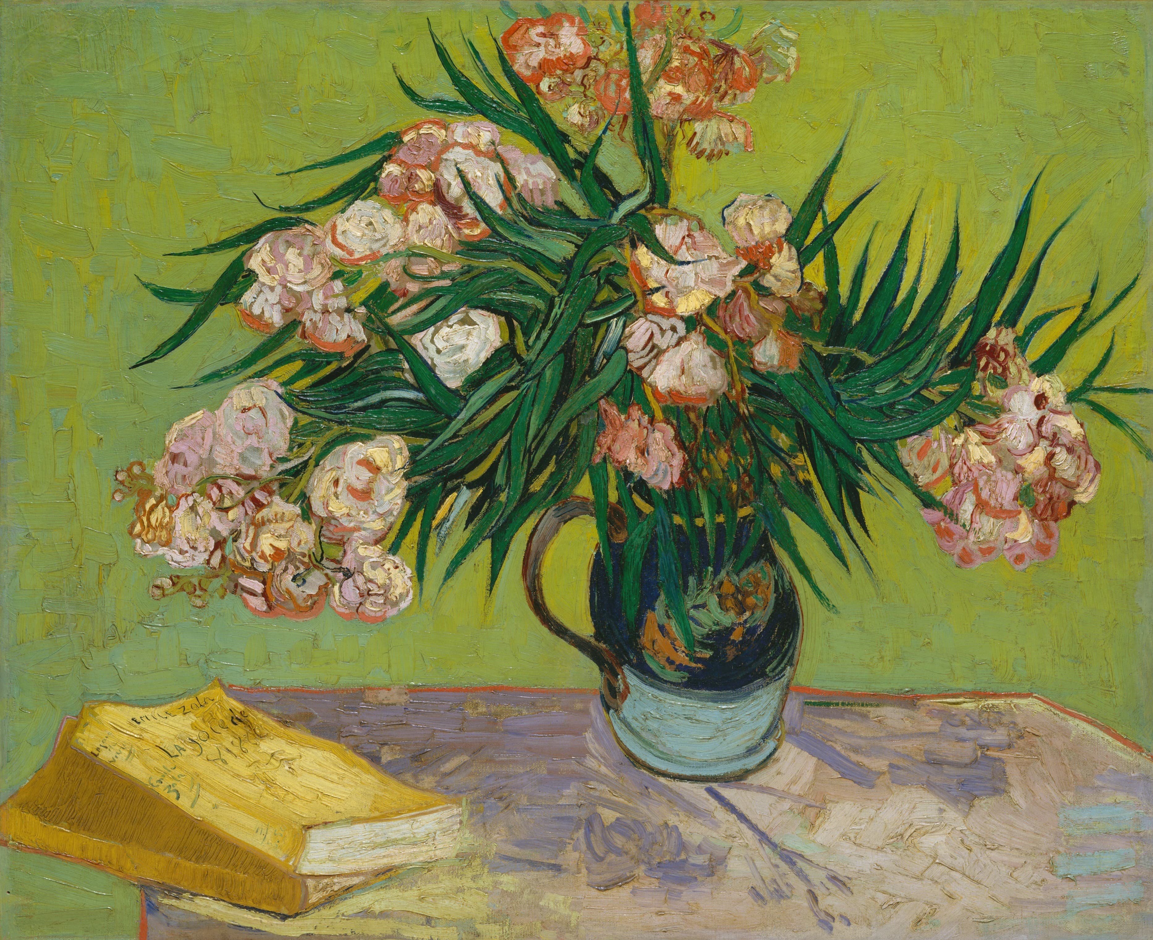 《夹竹桃》（Oleanders）｜文森特·梵高 Vincent van Gogh｜1888