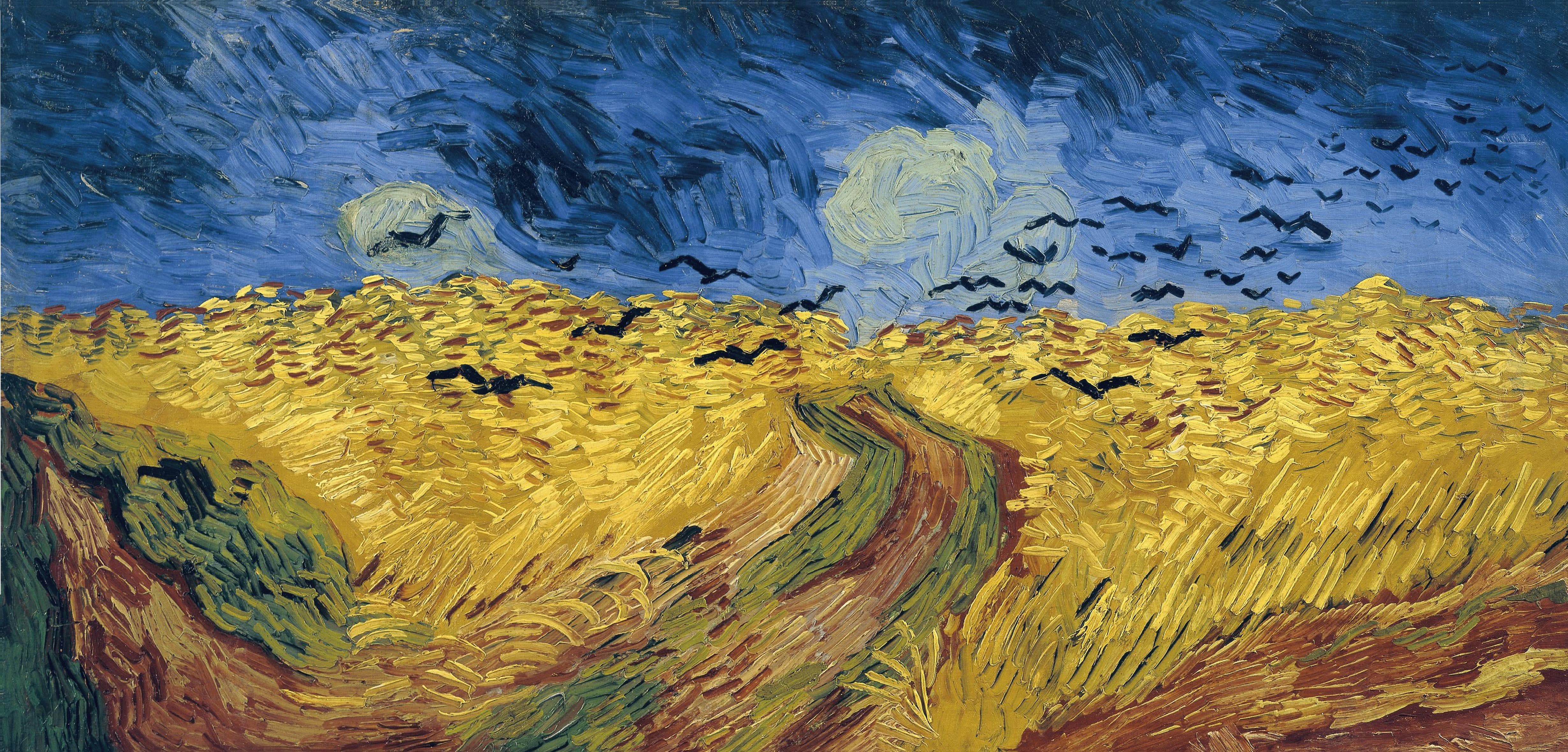 《麦田群鸦》（Wheatfield with Crows）｜文森特·梵高 Vincent van Gogh｜1890