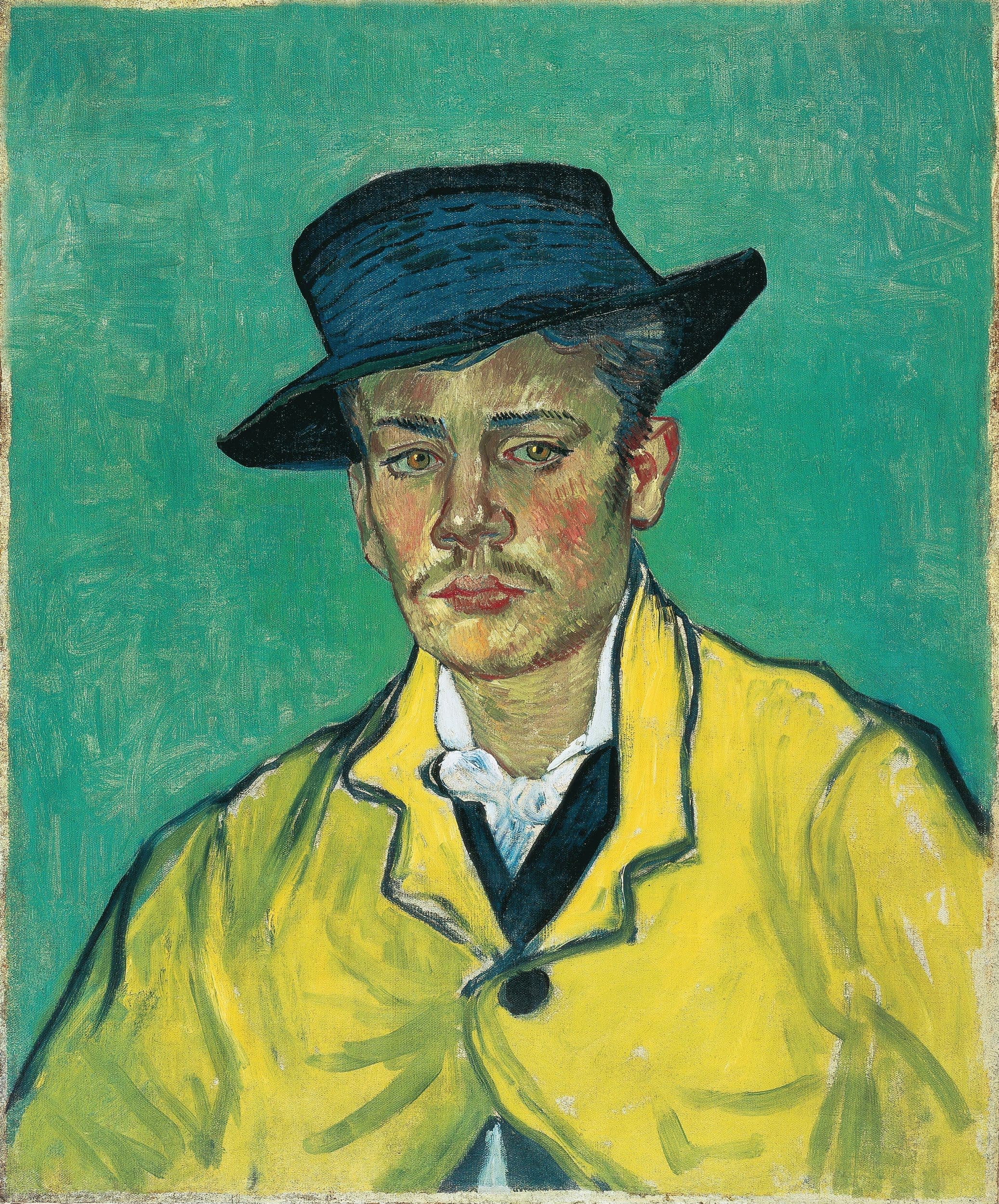 《阿曼德·鲁林的肖像》（Portrait of Armand Roulin）｜文森特·梵高 Vincent van Gogh｜1888