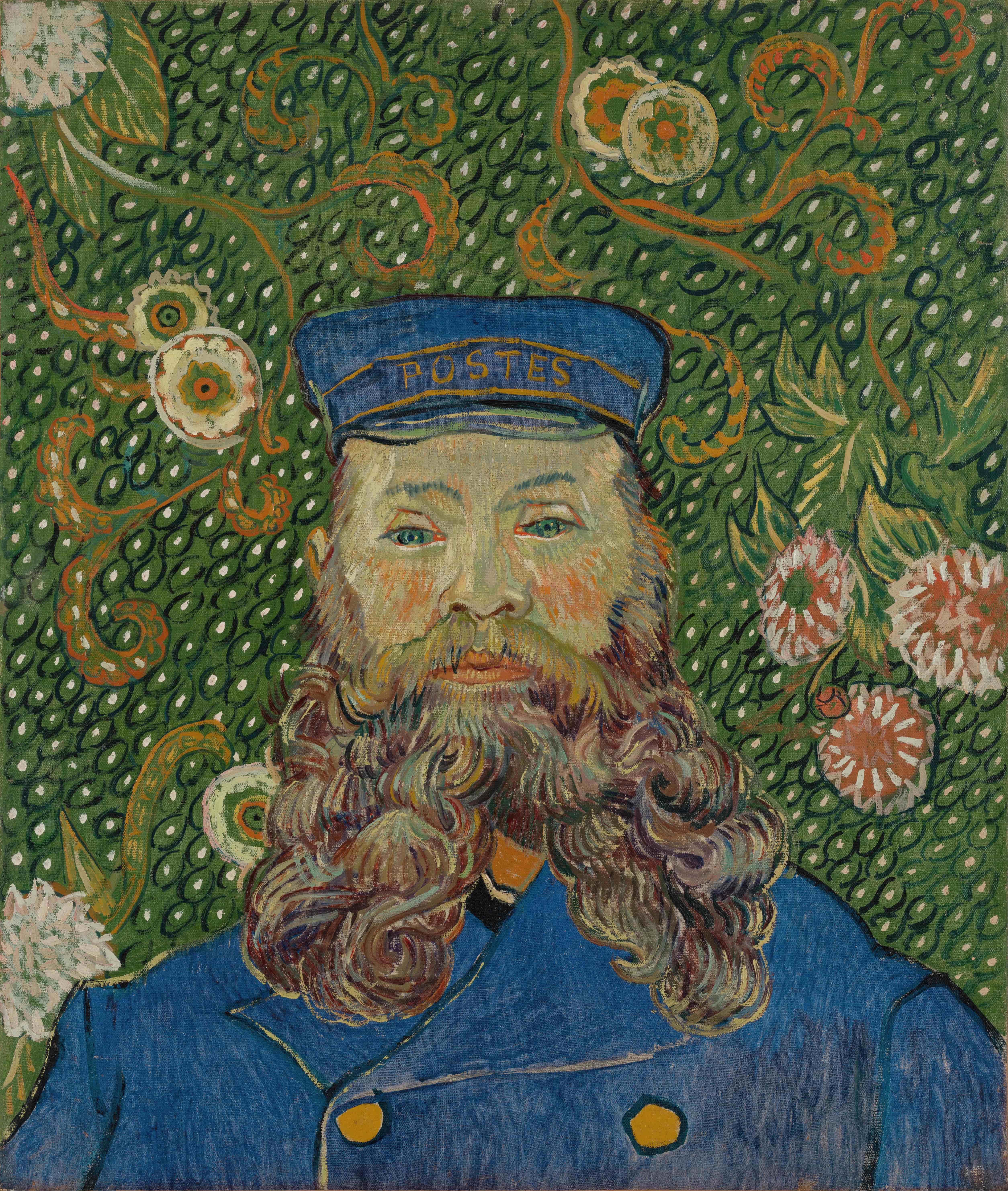 《约瑟夫·鲁林的肖像》（Portrait of Joseph Roulin）｜文森特·梵高 Vincent van Gogh｜1889