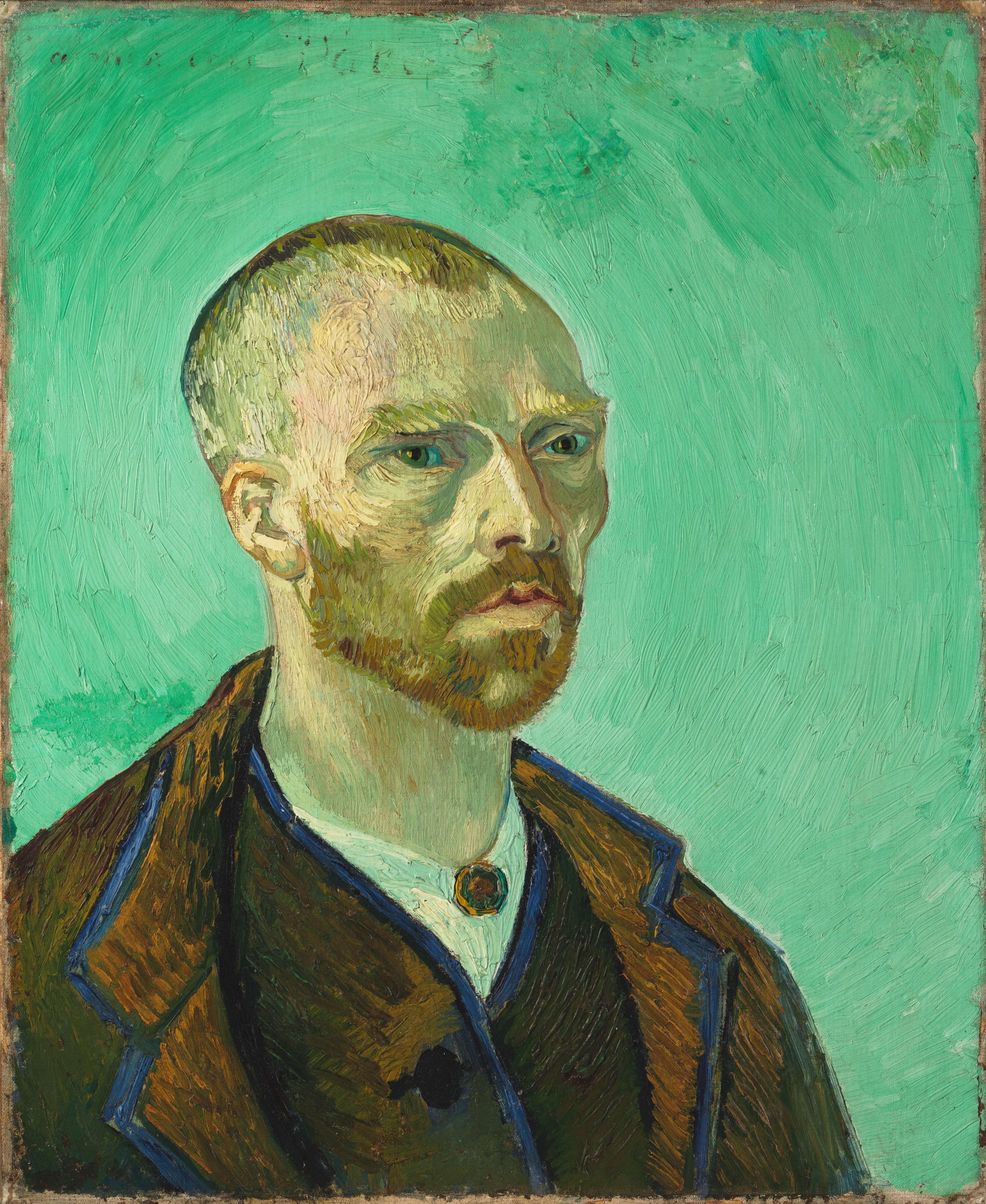 《献给保罗·高更的自画像》（Self-Portrait Dedicated to Paul Gauguin）｜文森特·梵高 Vincent van Gogh｜1888