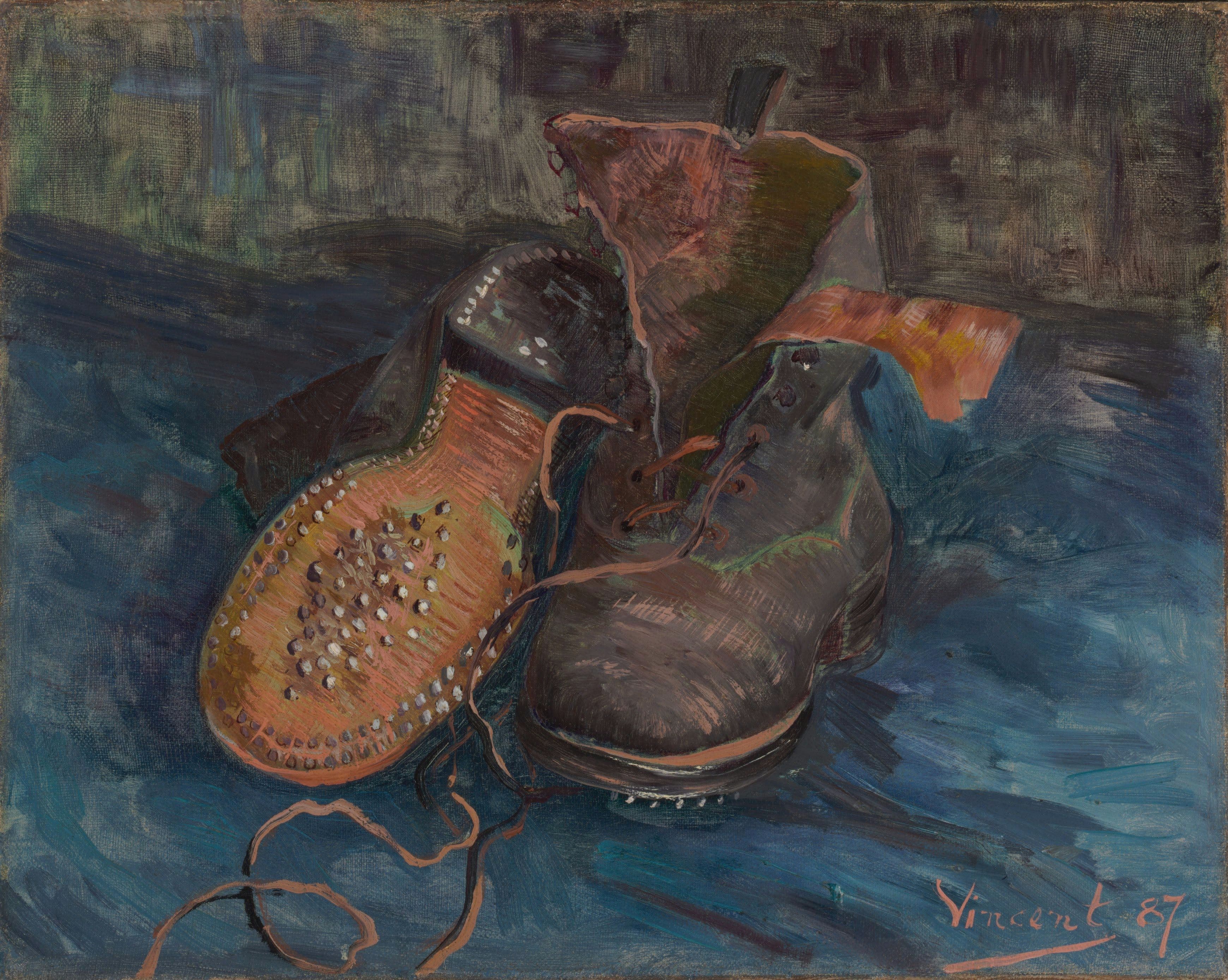 《一双靴子》（A Pair of Boots）｜文森特·梵高 Vincent van Gogh｜1887