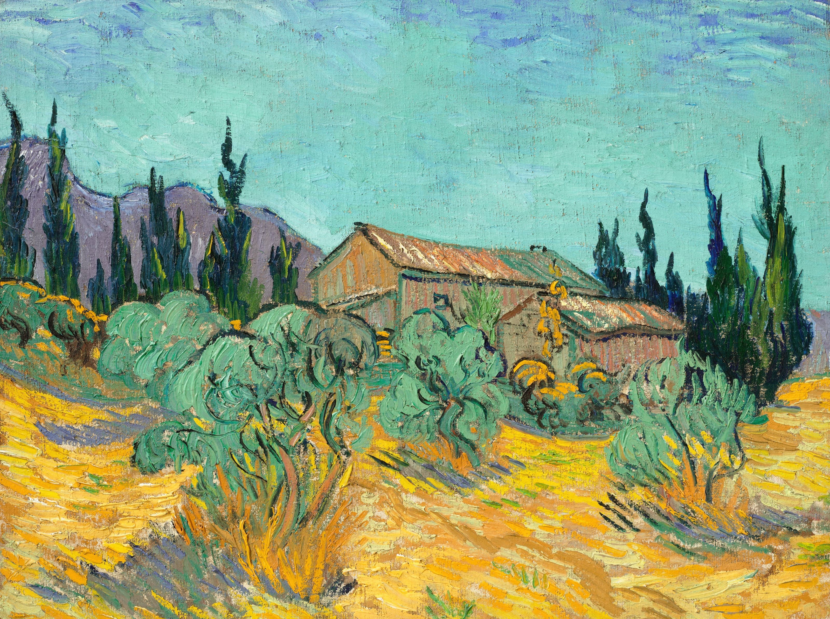 《木棚》（Wooden Sheds）｜文森特·梵高 Vincent van Gogh｜1889