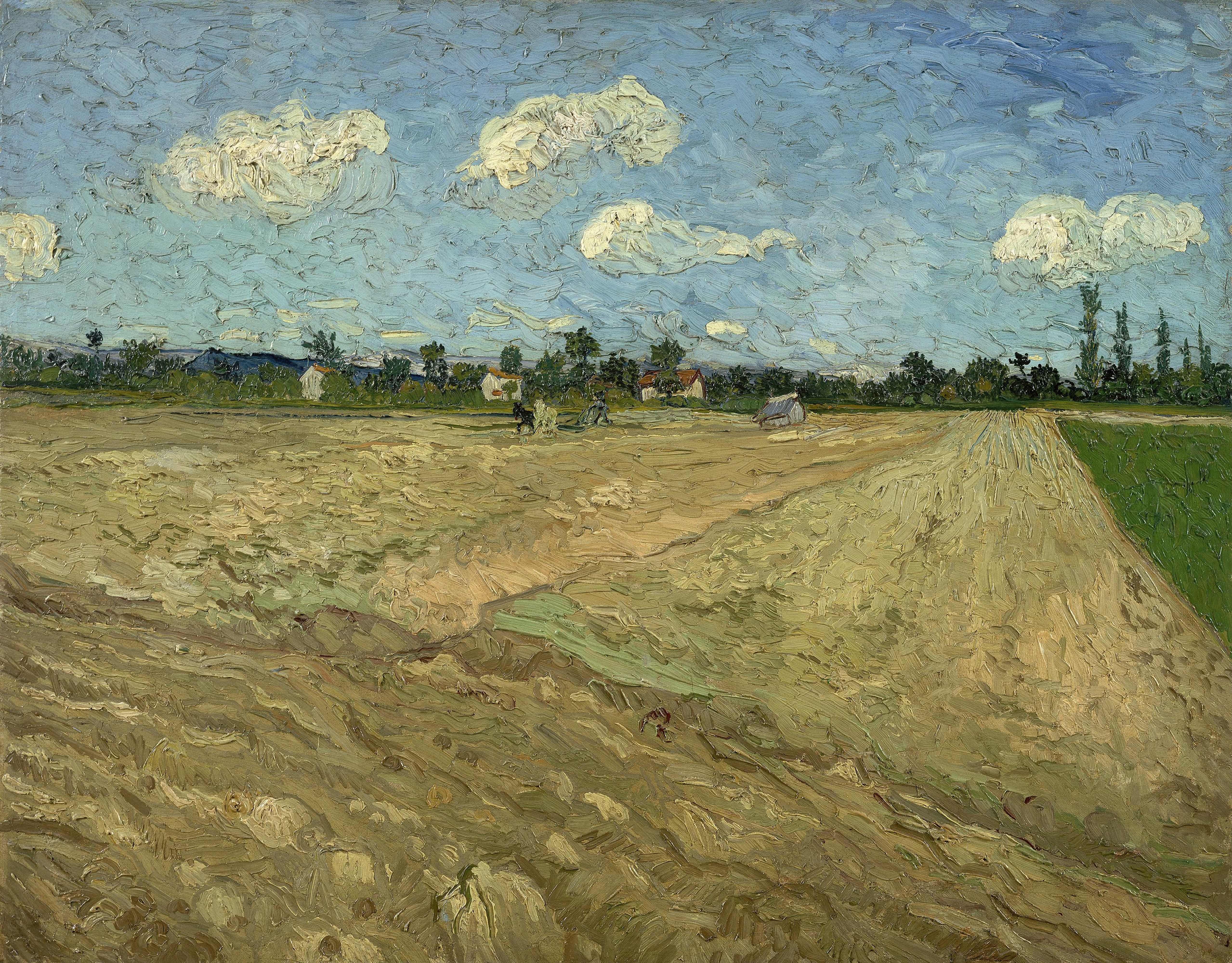 《犁过的田地和犁沟》（Ploughed Fields the Furrows）｜文森特·梵高 Vincent van Gogh｜1888