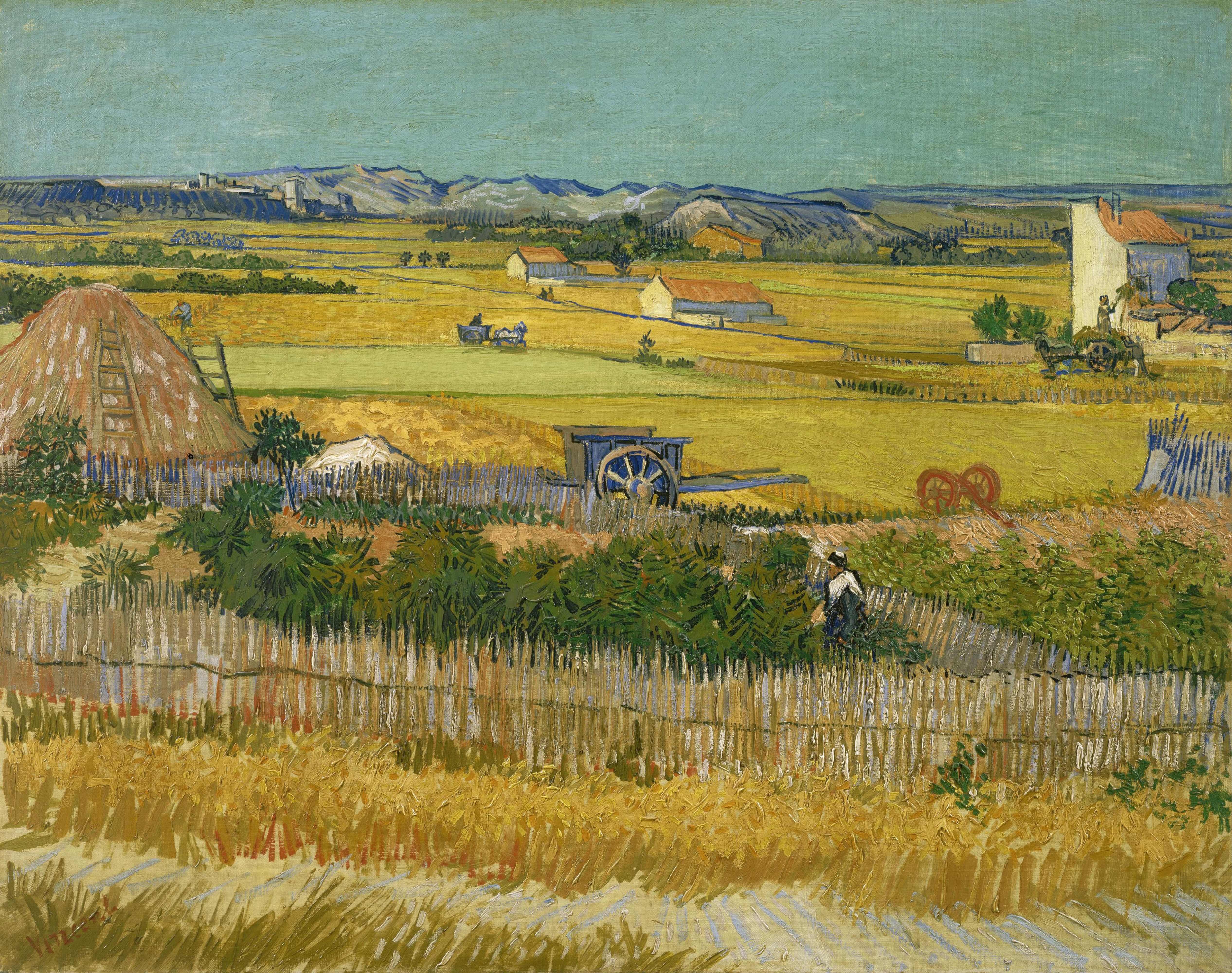 《收获》（The Harvest）｜文森特·梵高 Vincent van Gogh｜1888