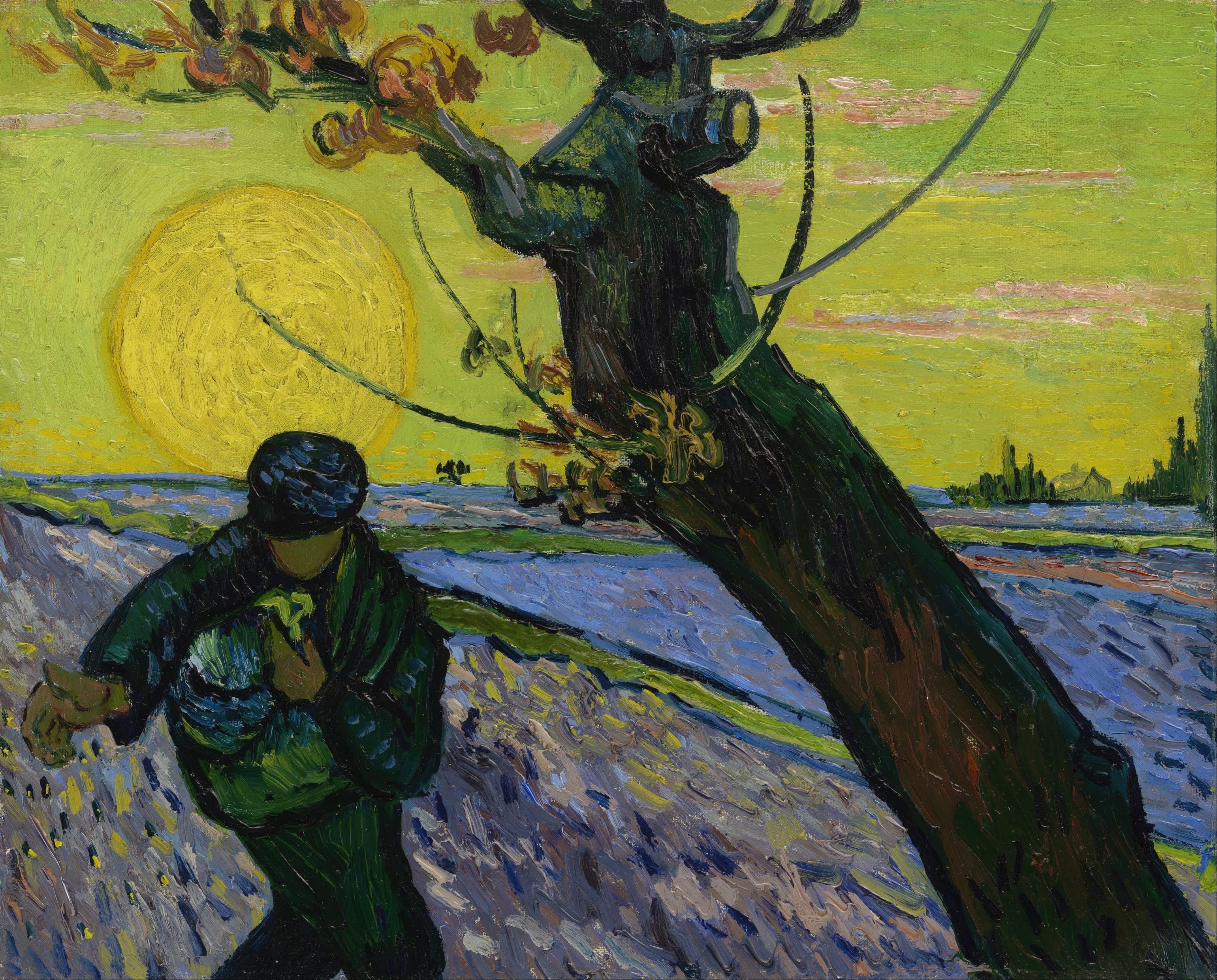 《播种者》（The Sower）｜文森特·梵高 Vincent van Gogh｜1888