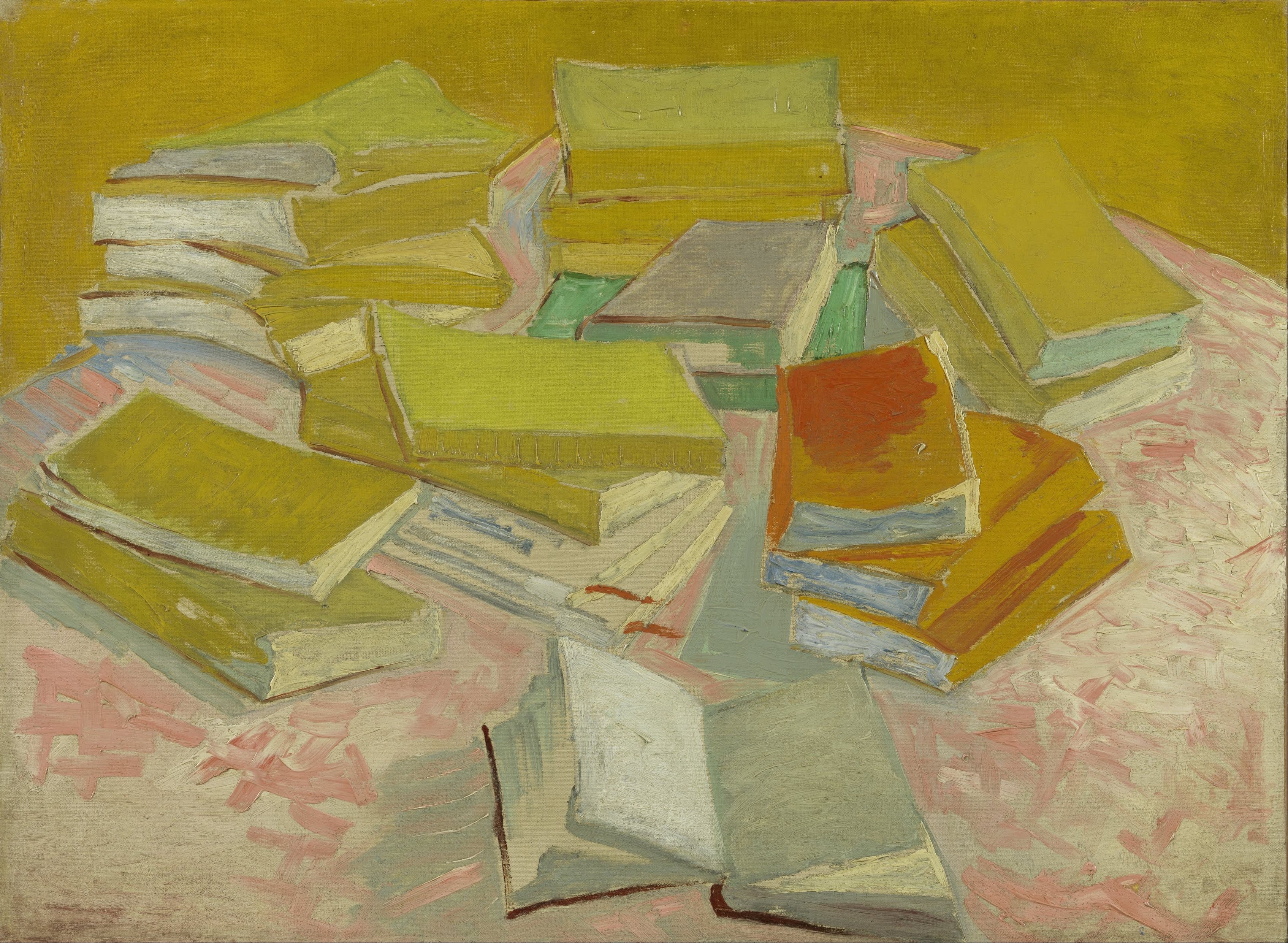 《一摞法国小说》（Piles of French Novels）｜文森特·梵高 Vincent van Gogh｜1887