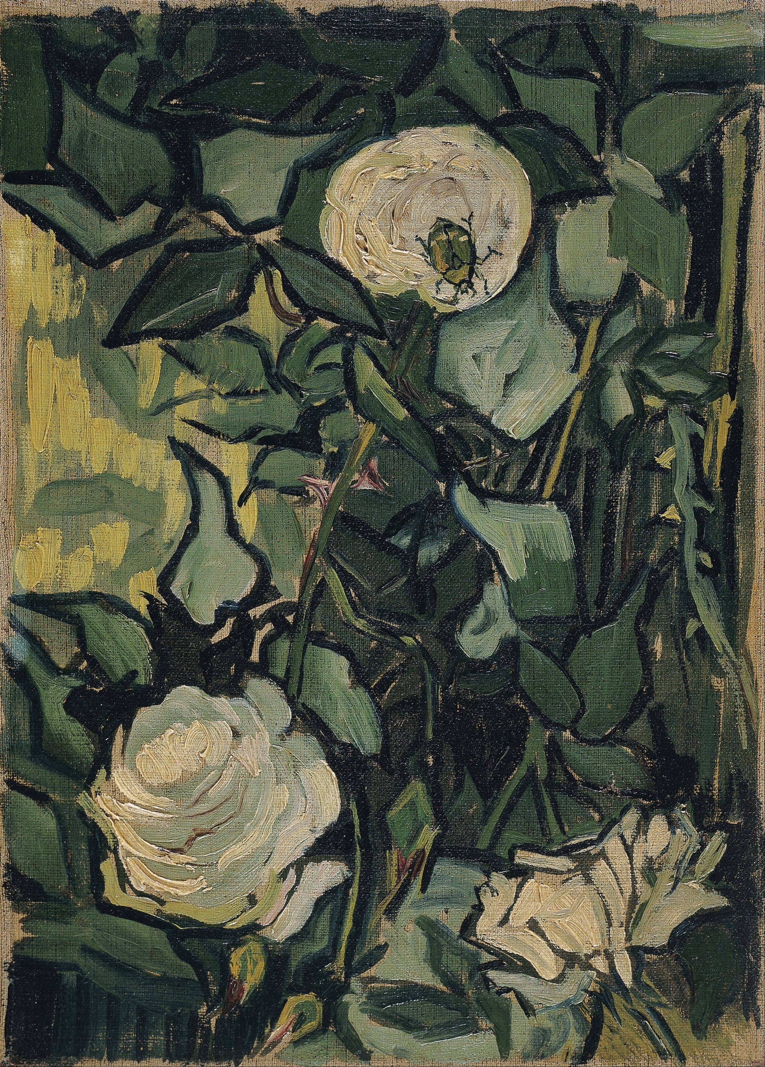 《玫瑰》（Roses）｜文森特·梵高 Vincent van Gogh｜1890