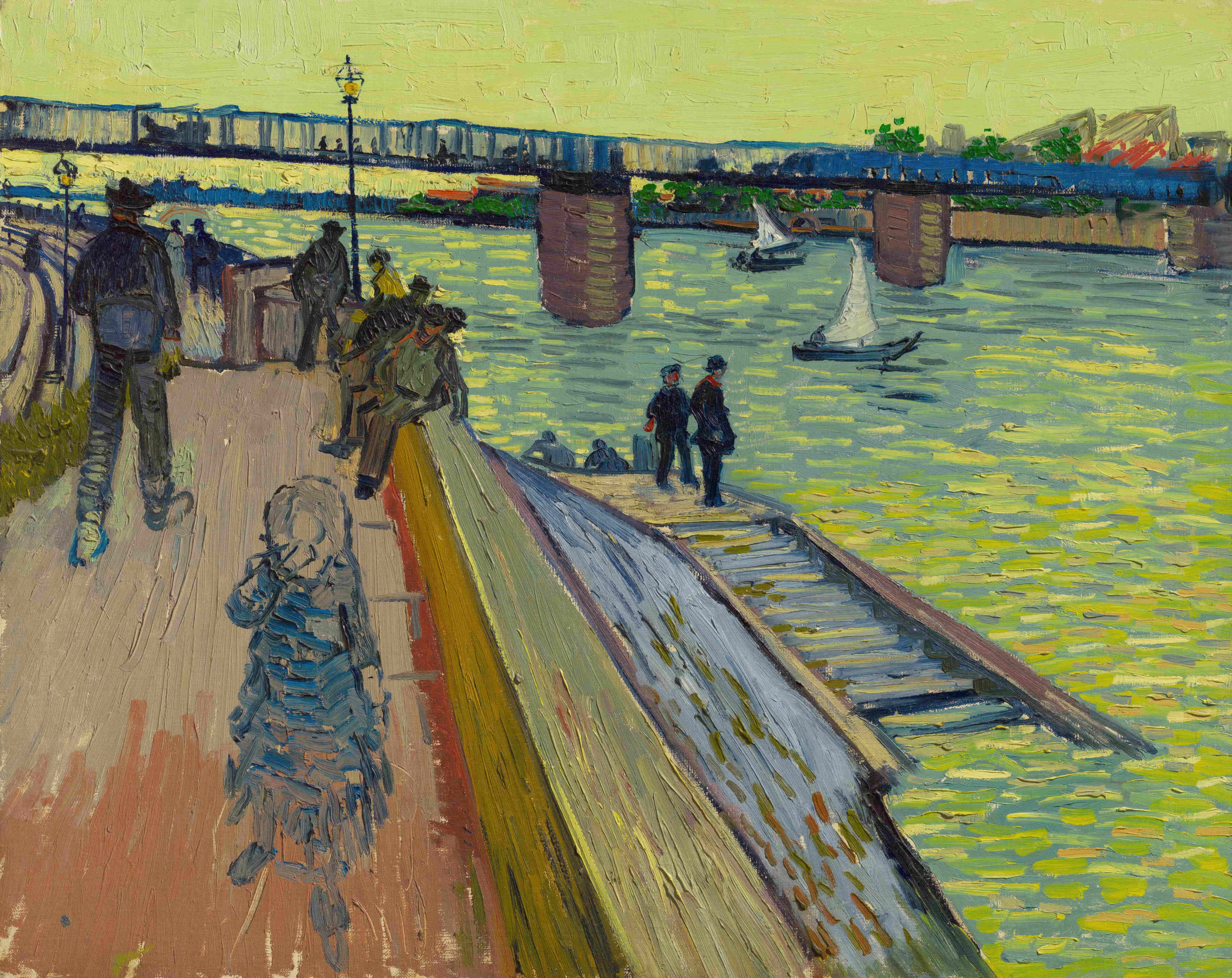《特林克塔耶桥》（Trinquetaille Bridge）｜文森特·梵高 Vincent van Gogh｜1888