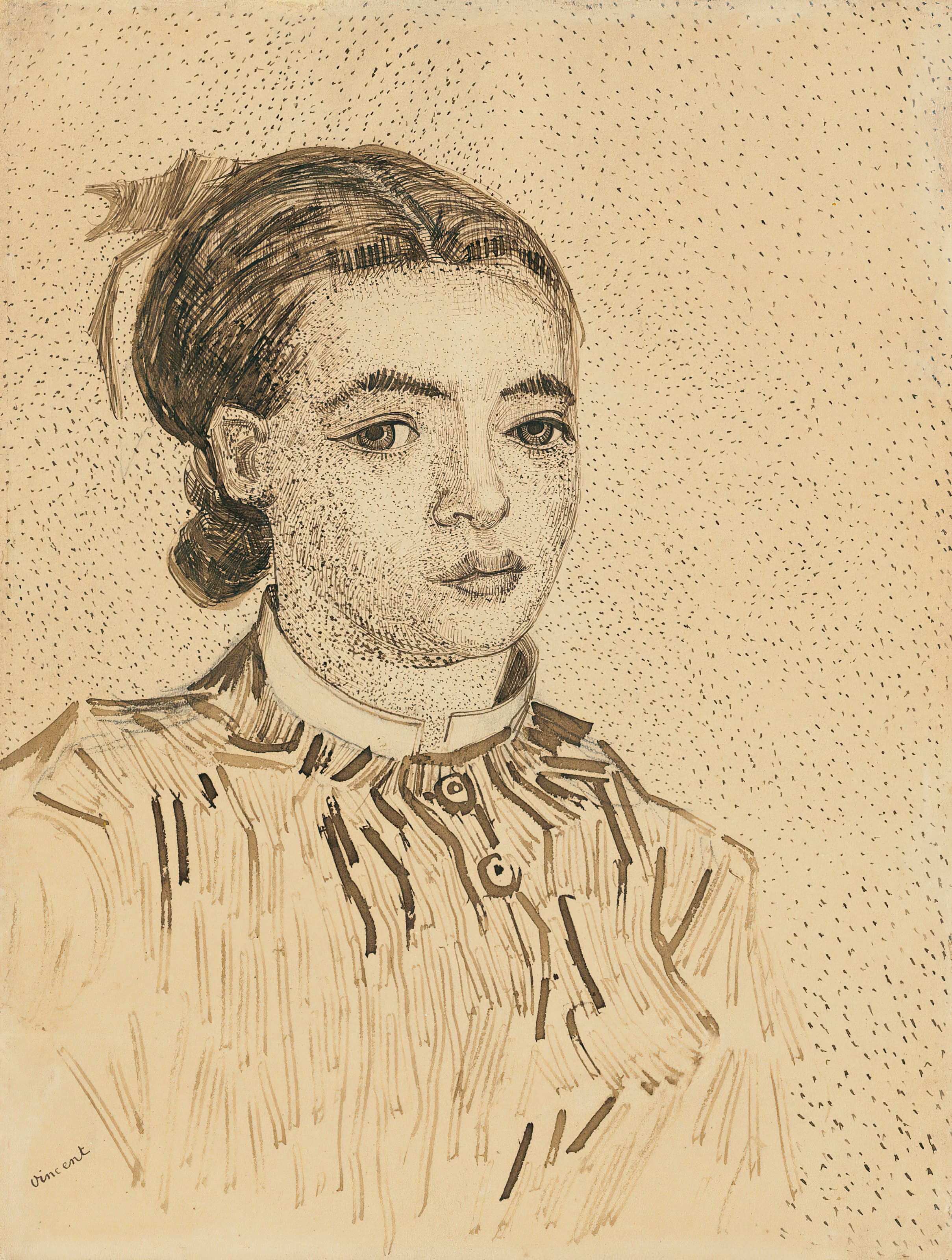 《穆斯梅》（La Mousme）｜文森特·梵高 Vincent van Gogh｜1888