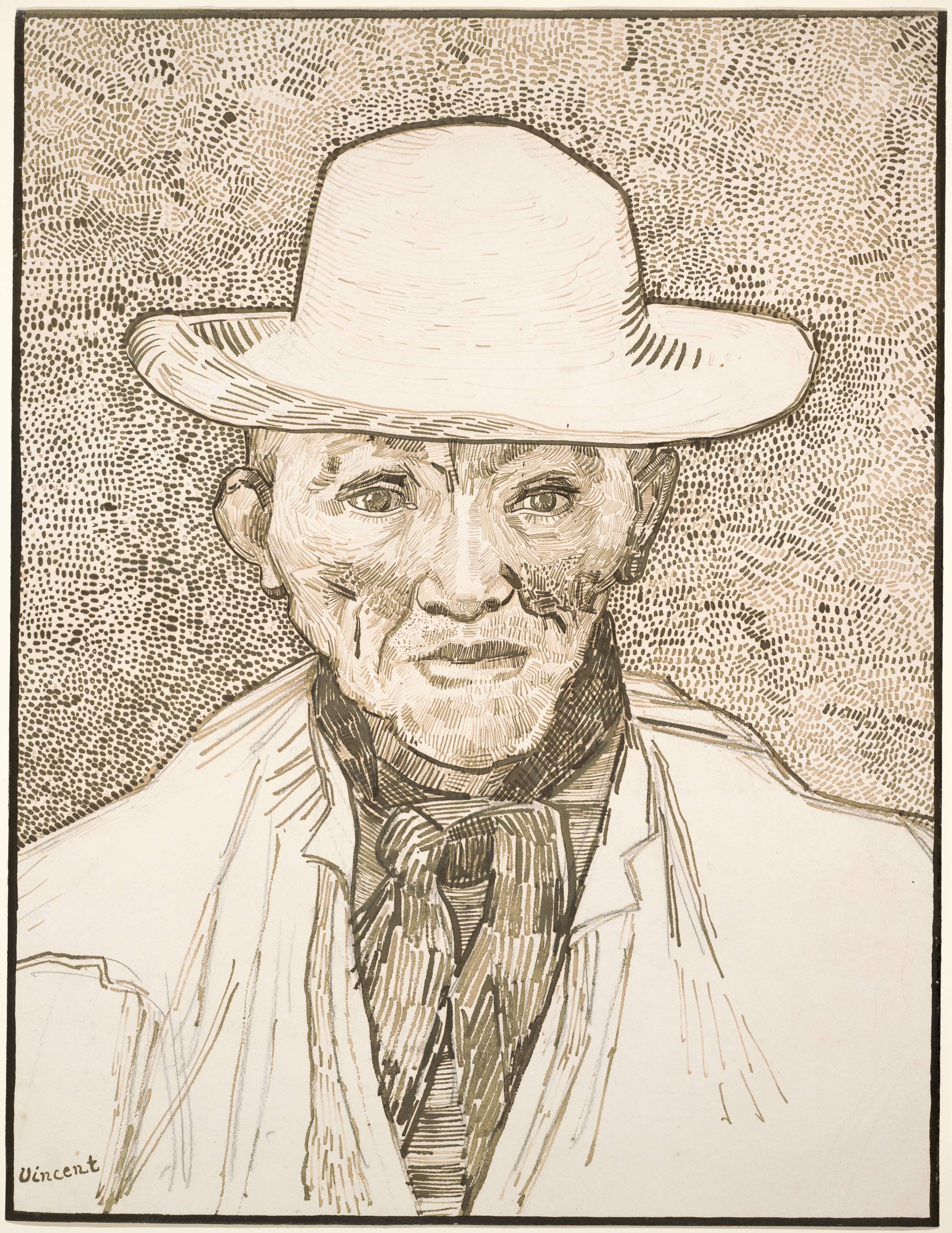 《卡马格农民》（Peasant of the Camargue）｜文森特·梵高 Vincent van Gogh｜1888