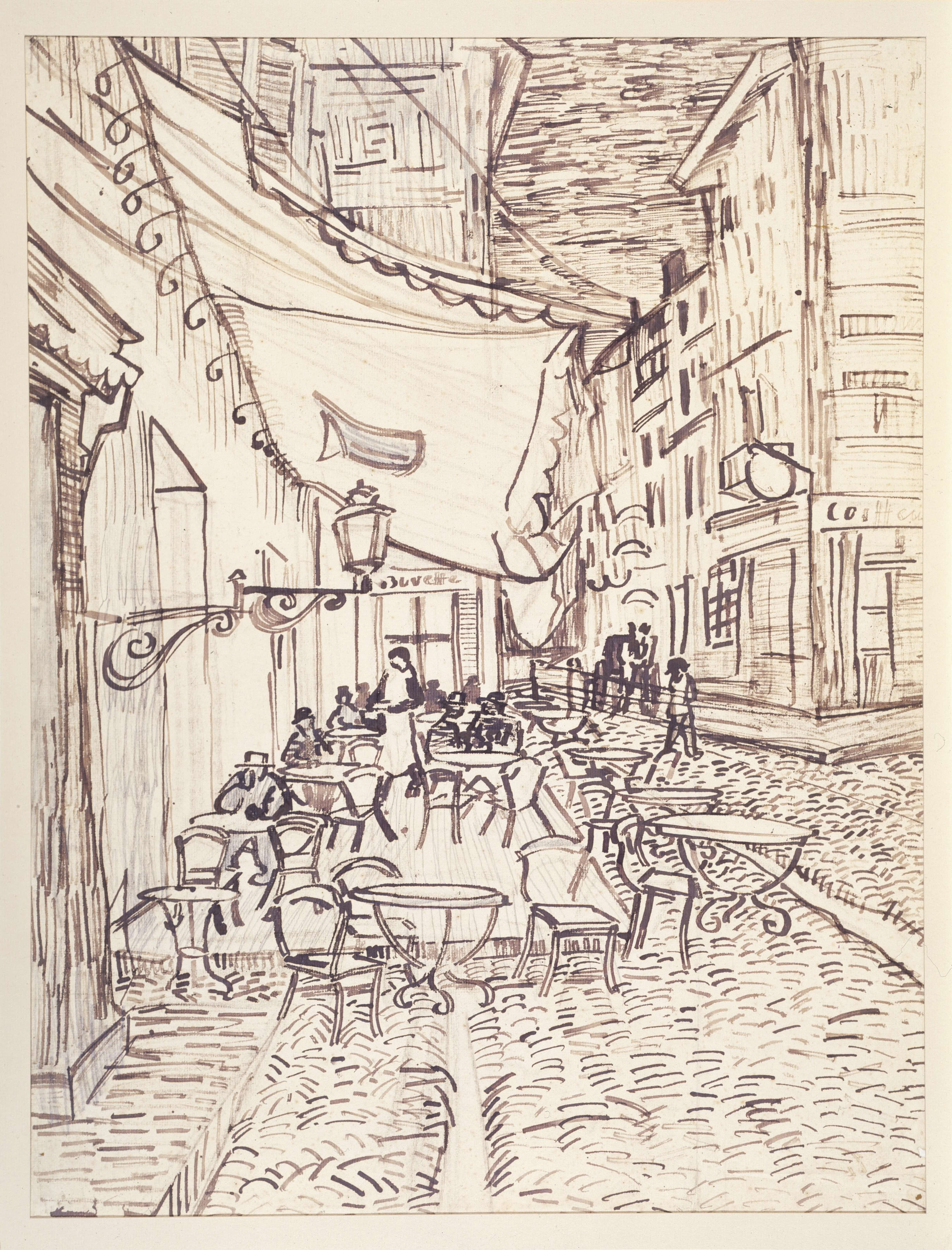 《夜间咖啡馆露台》（Café Terrace at Night）｜文森特·梵高 Vincent van Gogh｜1888