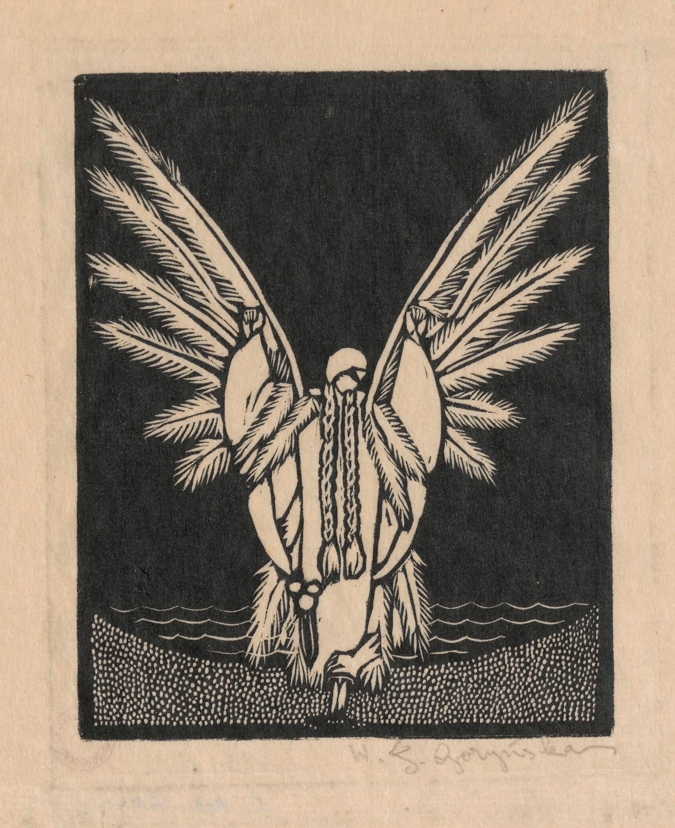 《不祥乌鸦之歌，图版8》（Ballad of the Ominous Raven, Plate 8）｜维克托里娅·戈林斯卡 Wiktoria Goryńska｜1926