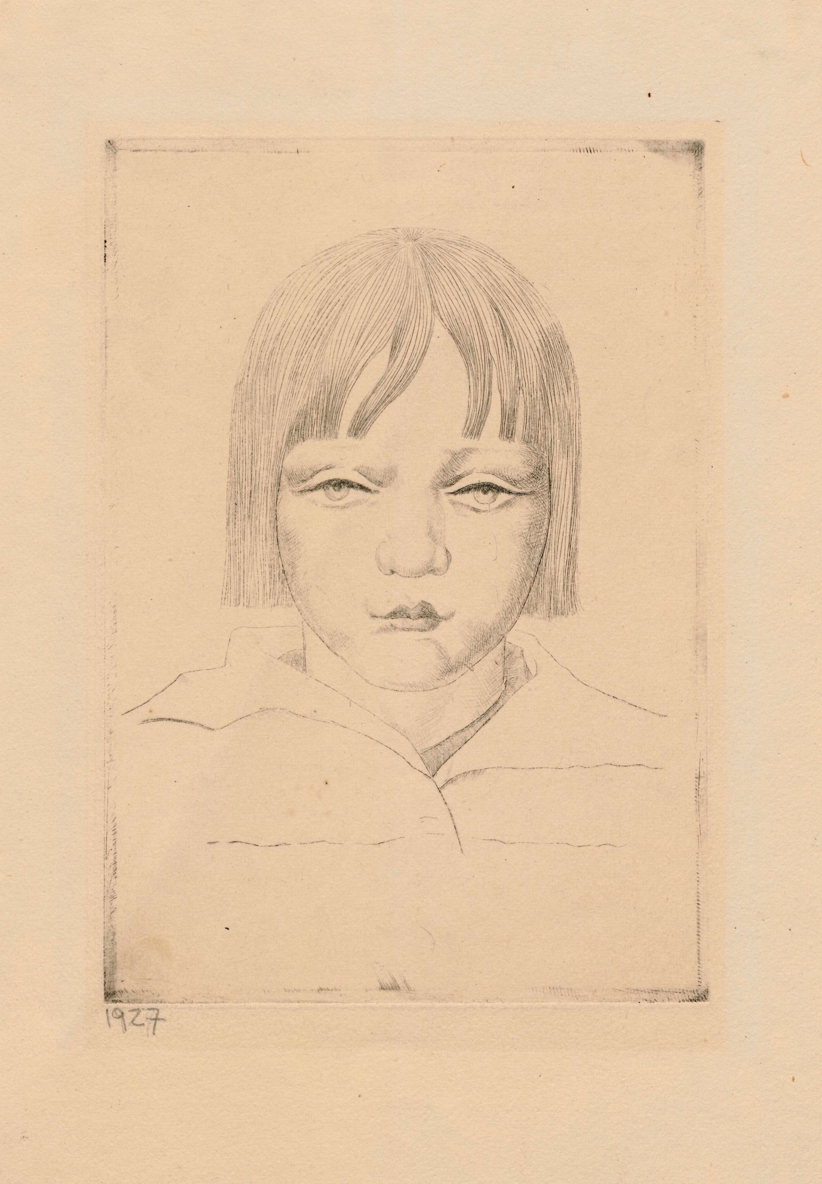 《女孩肖像》（Portrait of a Girl）｜维克托里娅·戈林斯卡 Wiktoria Goryńska｜1927
