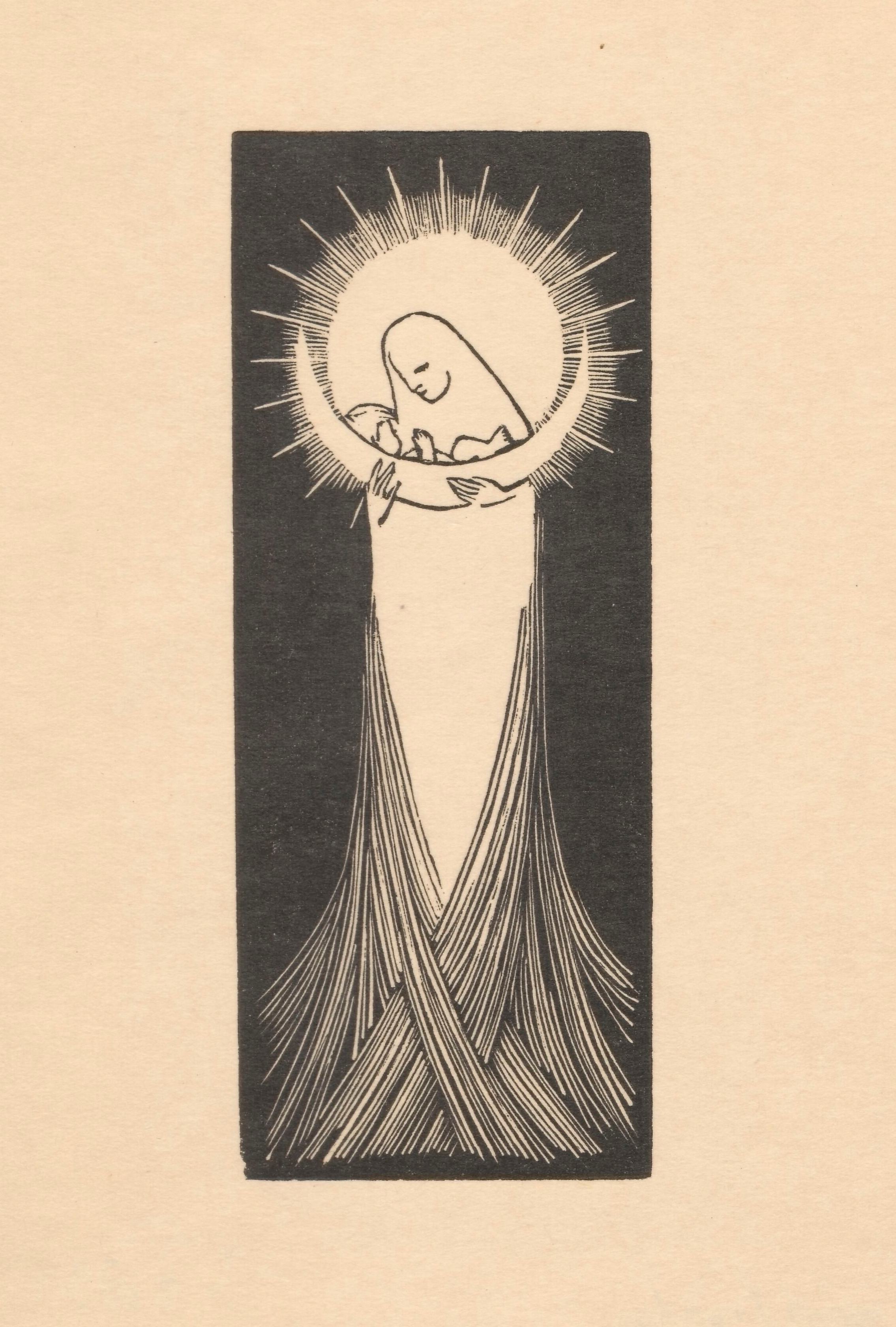 《圣母像（1928—1937年圣诞祝福 I）》（Madonna, 1928–1937 (Christmas Greetings I)）｜维克托里娅·戈林斯卡 Wiktoria Goryńska｜1928-1937