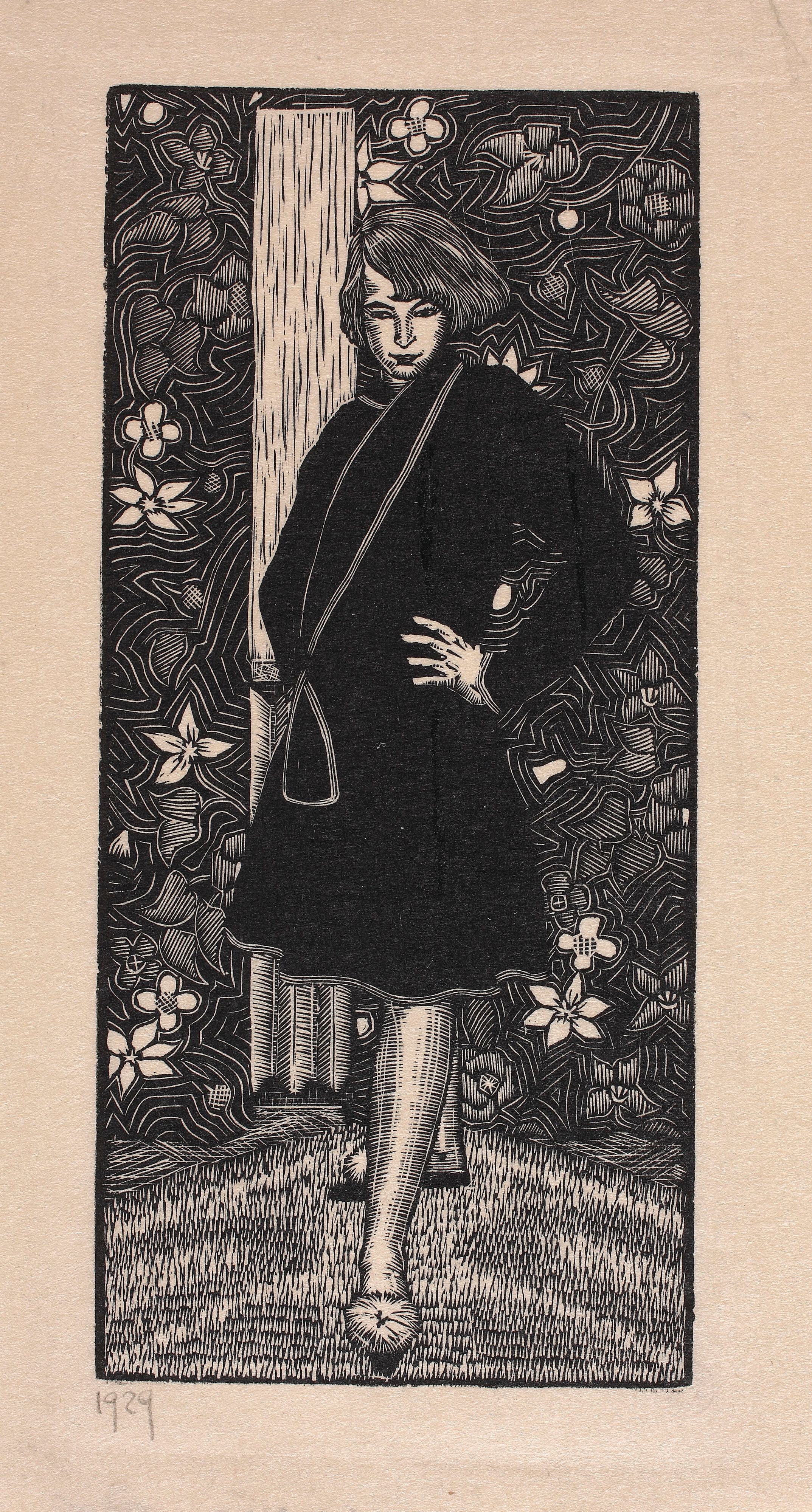 《穿家居服的自画像》（Self-Portrait in a House Dress）｜维克托里娅·戈林斯卡 Wiktoria Goryńska｜1929