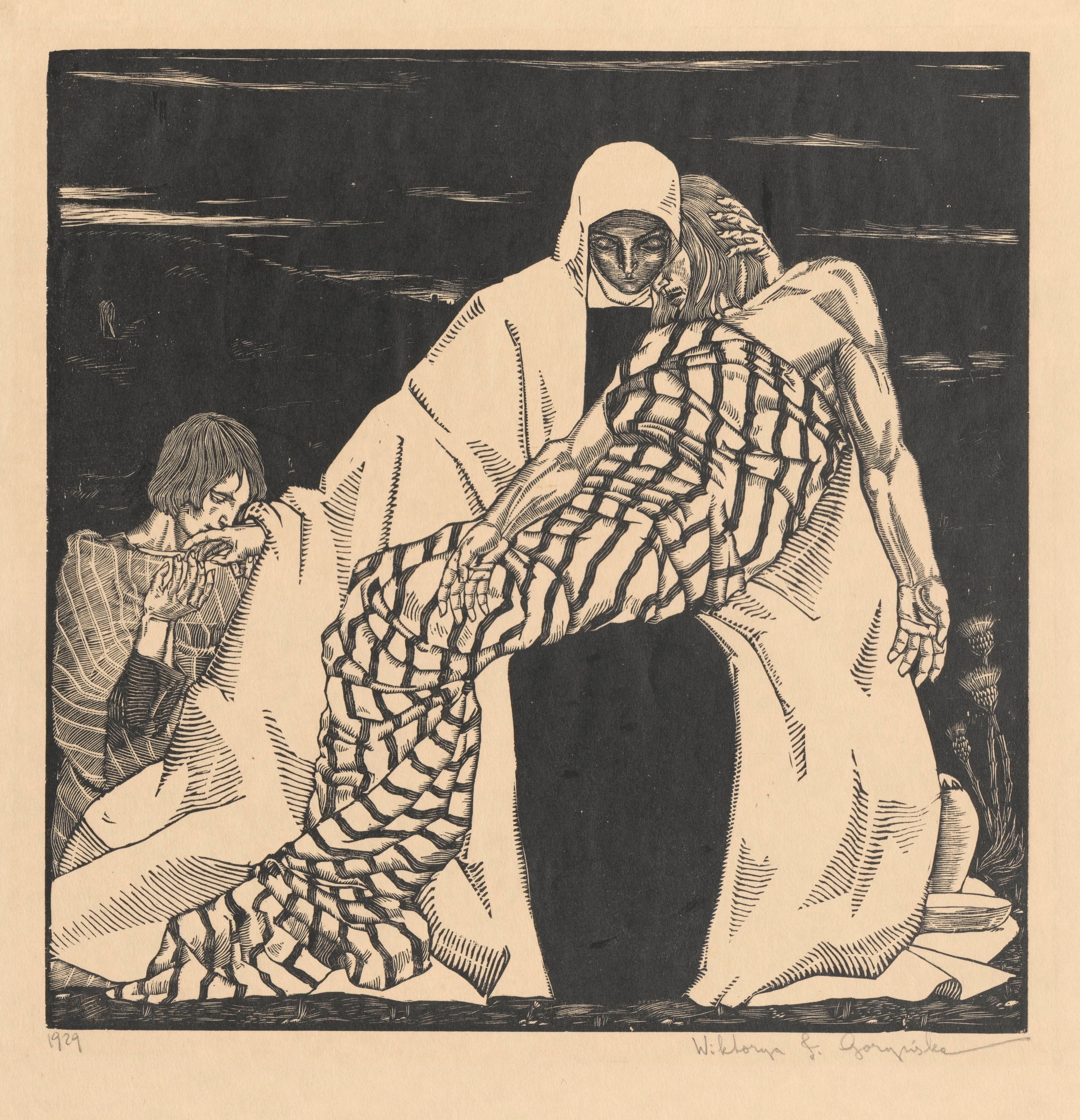 《哀悼基督（悲恸圣母）》（Pietà (Mater Dolorosa)）｜维克托里娅·戈林斯卡 Wiktoria Goryńska｜1929