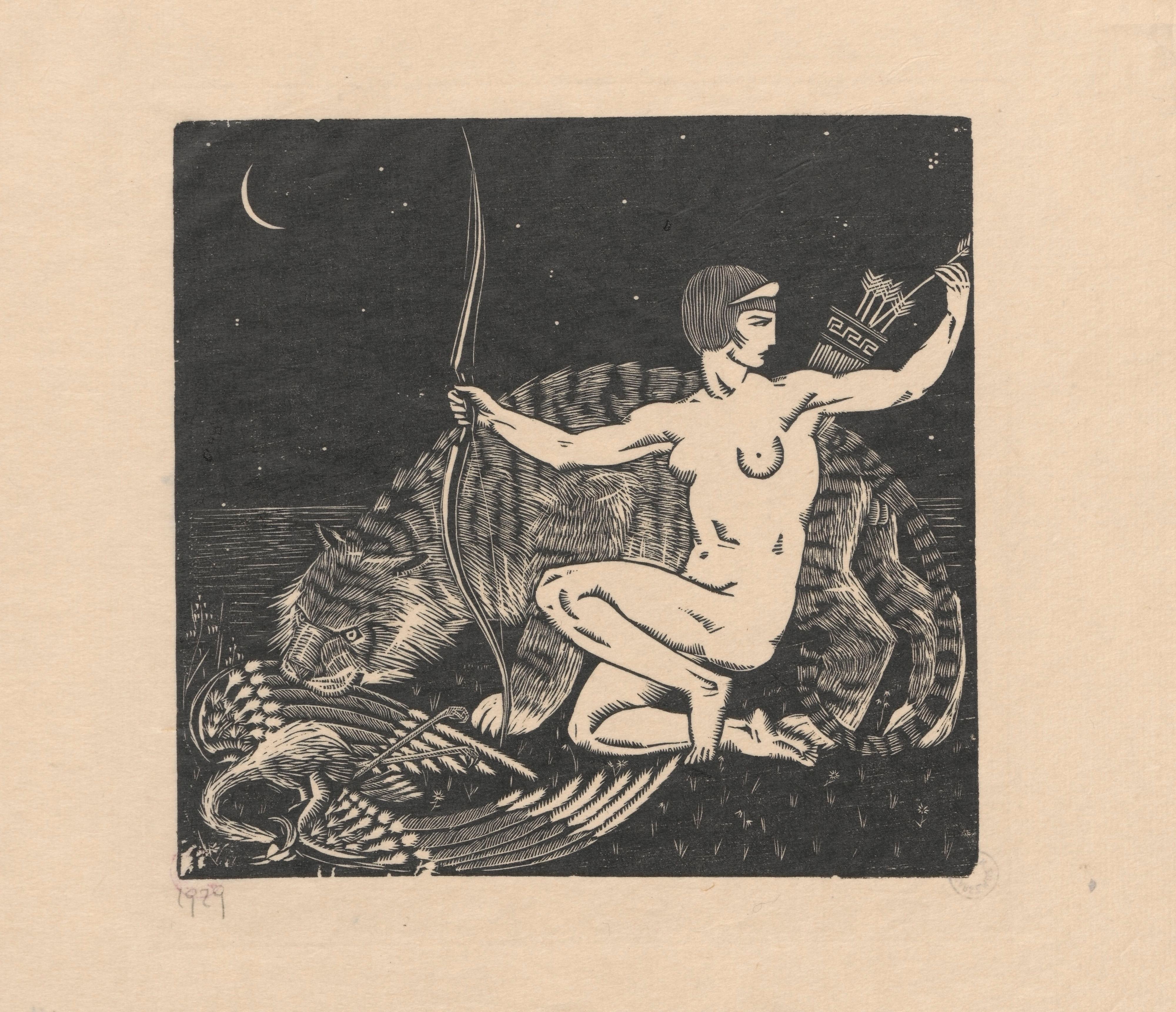 《狄安娜》（Diana）｜维克托里娅·戈林斯卡 Wiktoria Goryńska｜1929